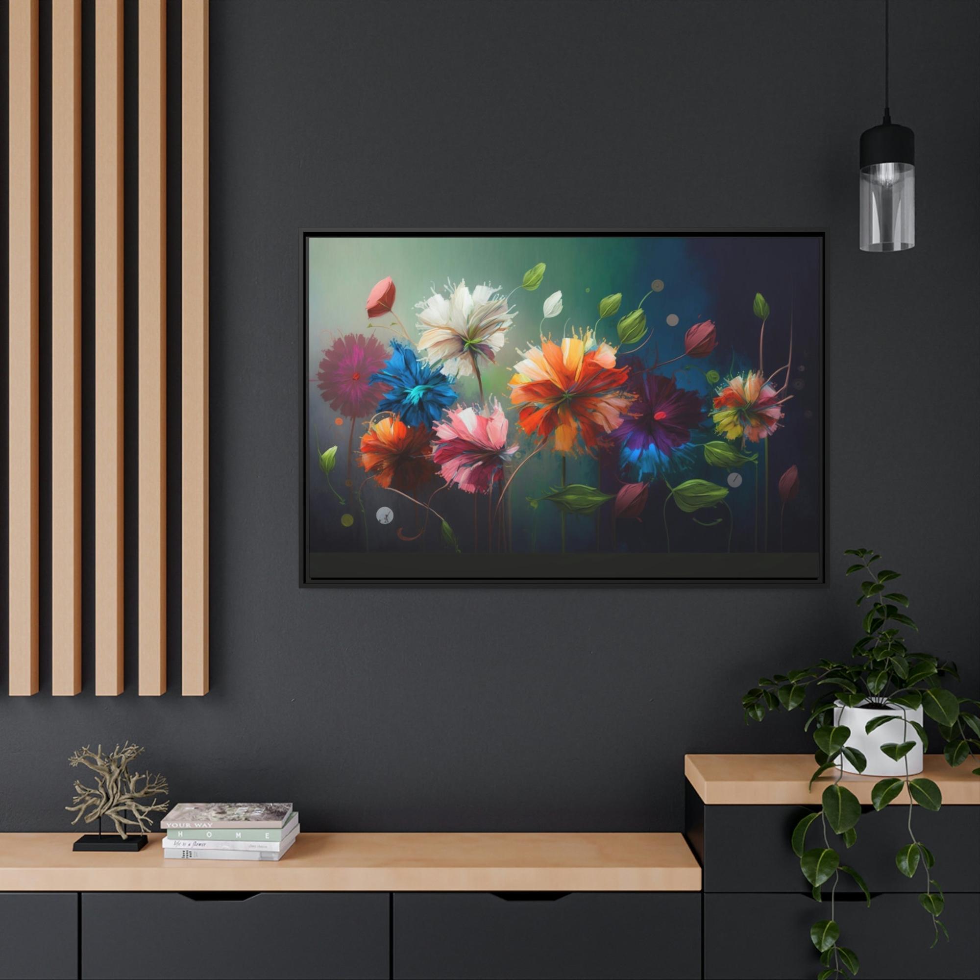 Abstract Floral Framed Poster & Canvas of Abstract Floral: A Garden of Emotions