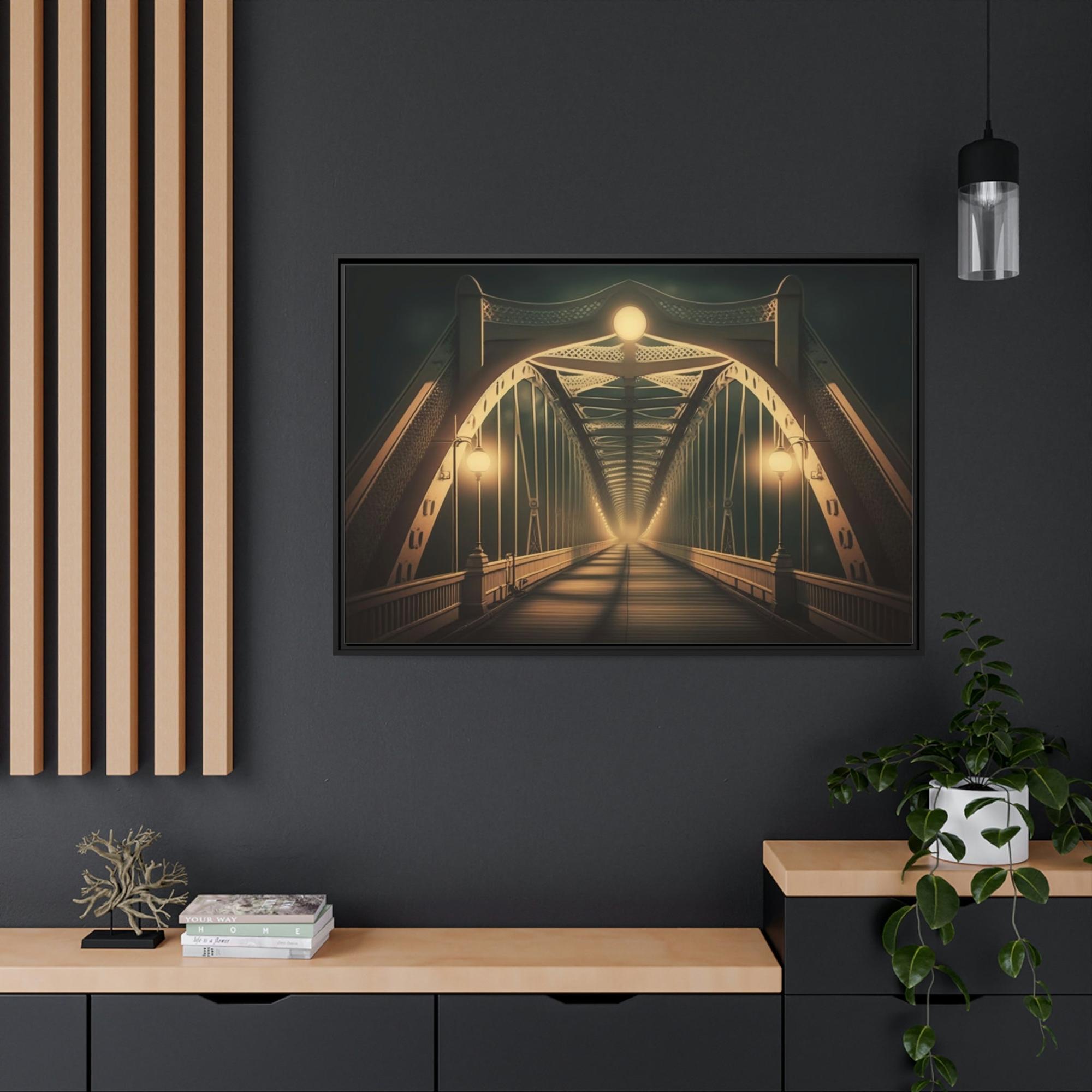 Bridge Suspension Bridge Charm: Canvas and Framed Prints for Home or Office
