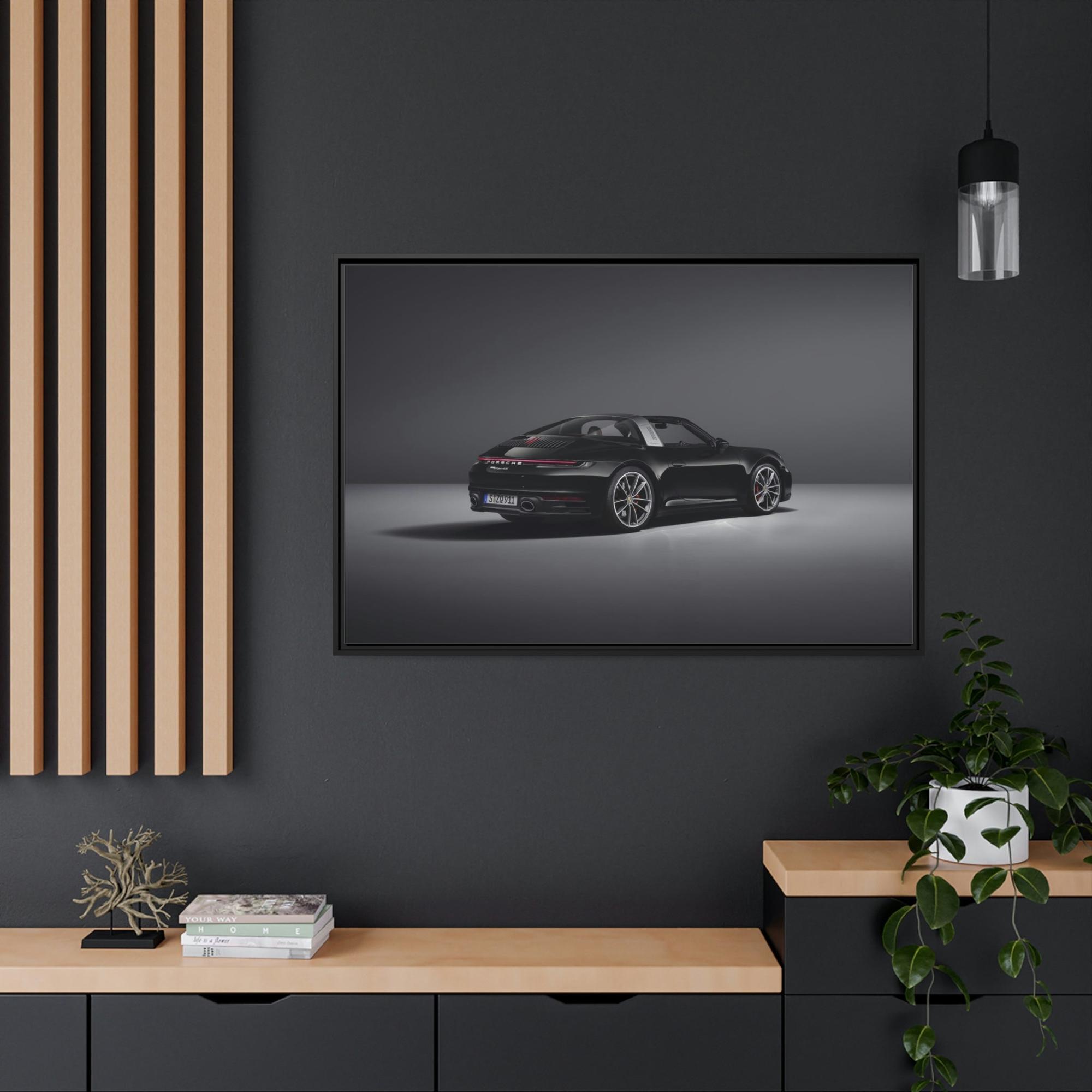 Porsche Porsche's Power and Beauty: A Natural Canvas & Poster Print for Car Aficionados
