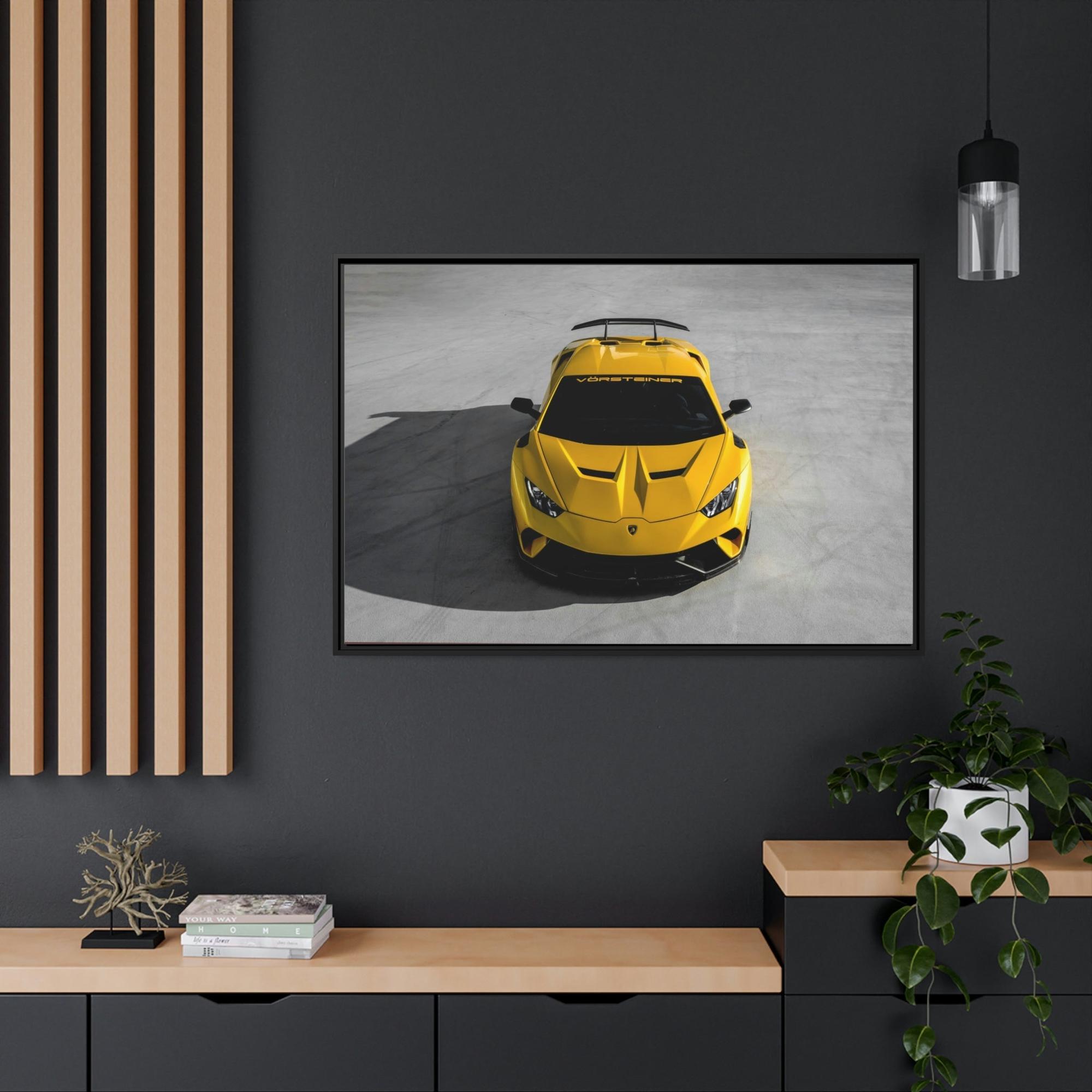 Lamborghini Italian Masterpiece on Canvas & Poster: Striking Print of Lamborghini