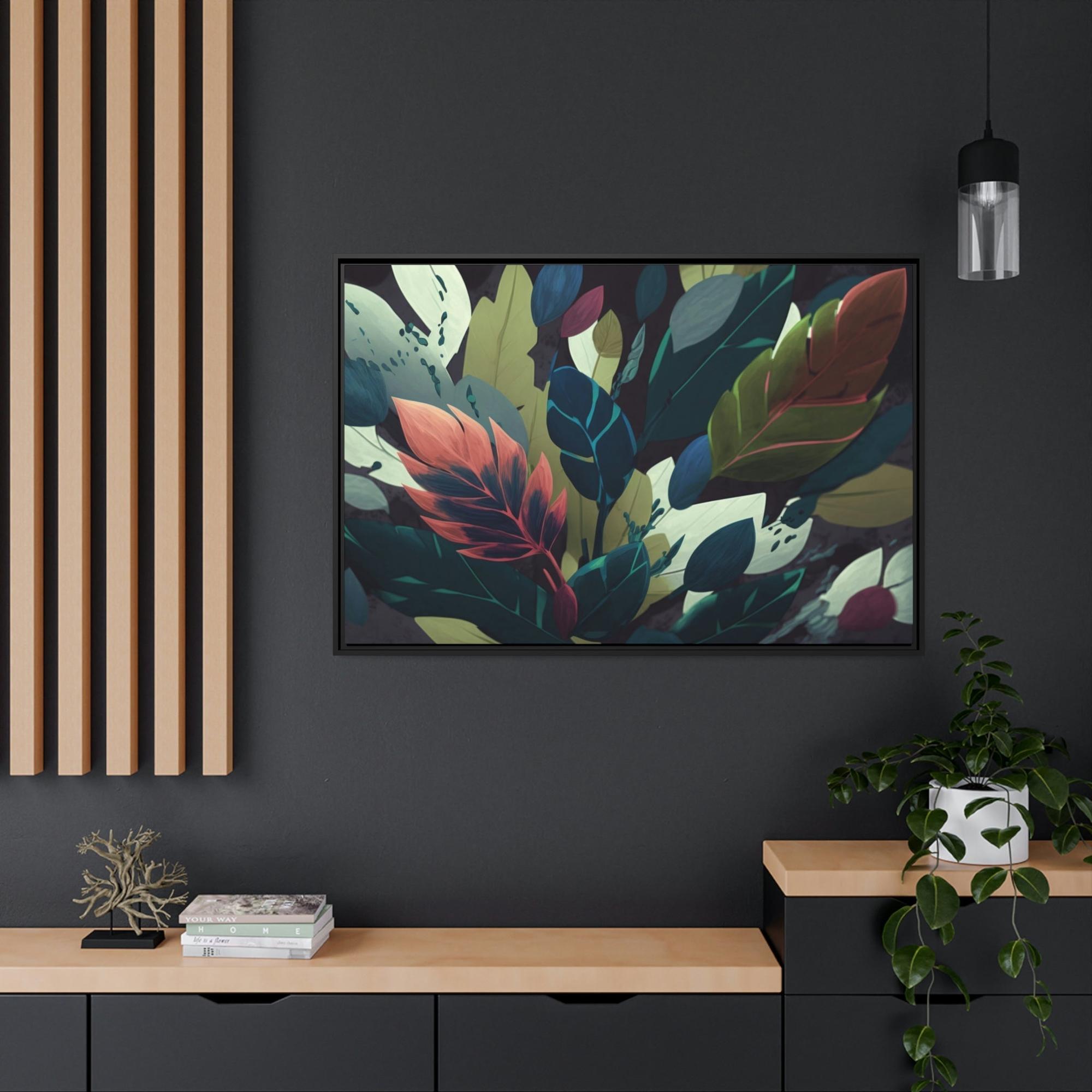 Abstract Botanical Floral Symphony: Canvas & Poster Print of Abstract Botanical Art