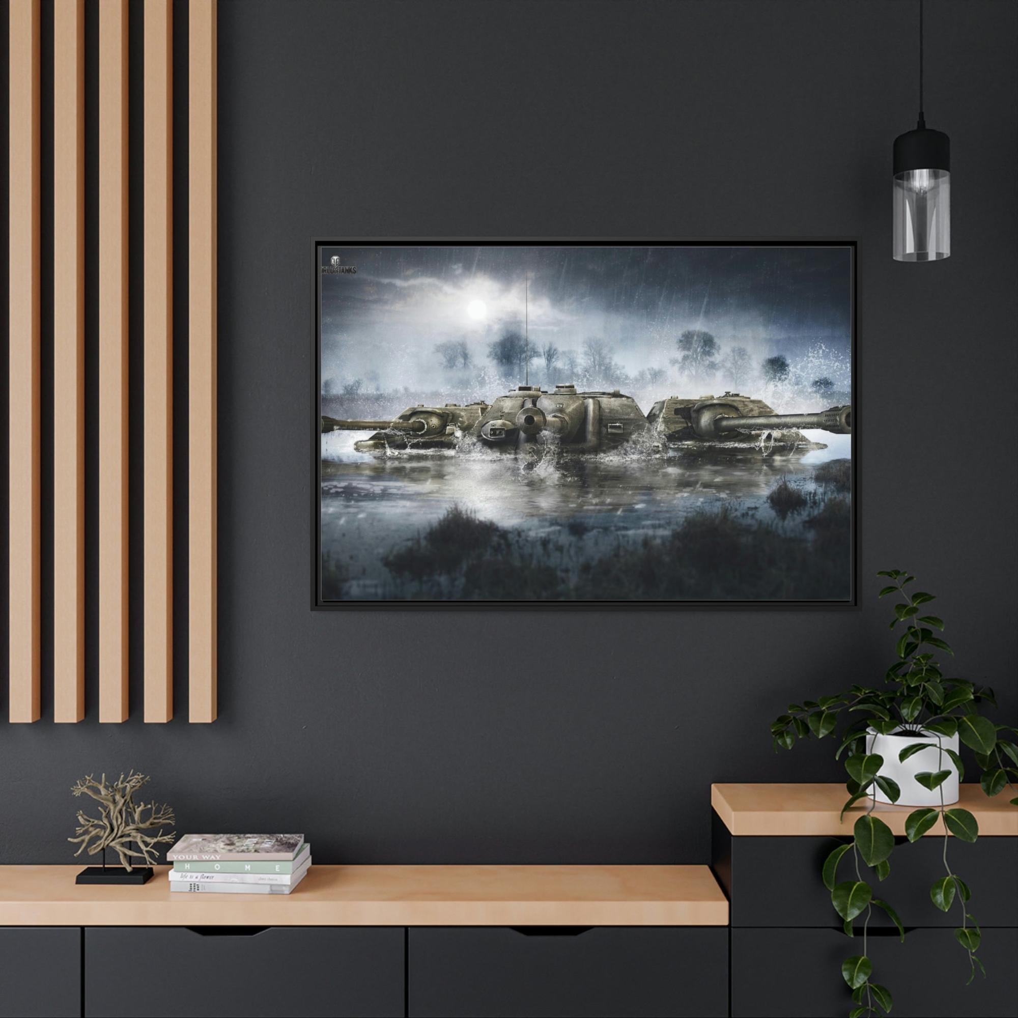 World Of Tanks Tank Warriors United: Dynamic World of Tanks Canvas Wall Art