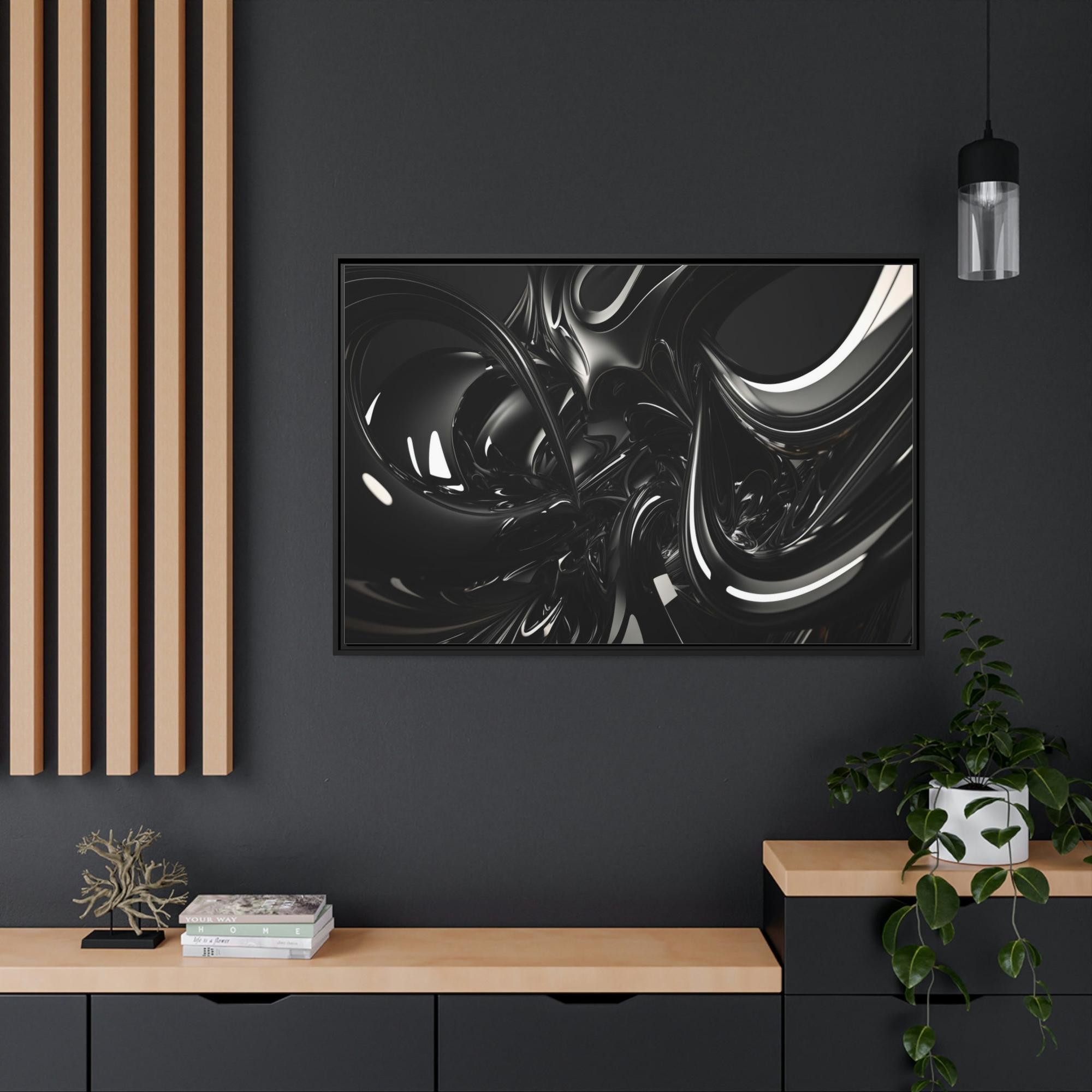 Black Black is the New Black: Modern Black Art Print