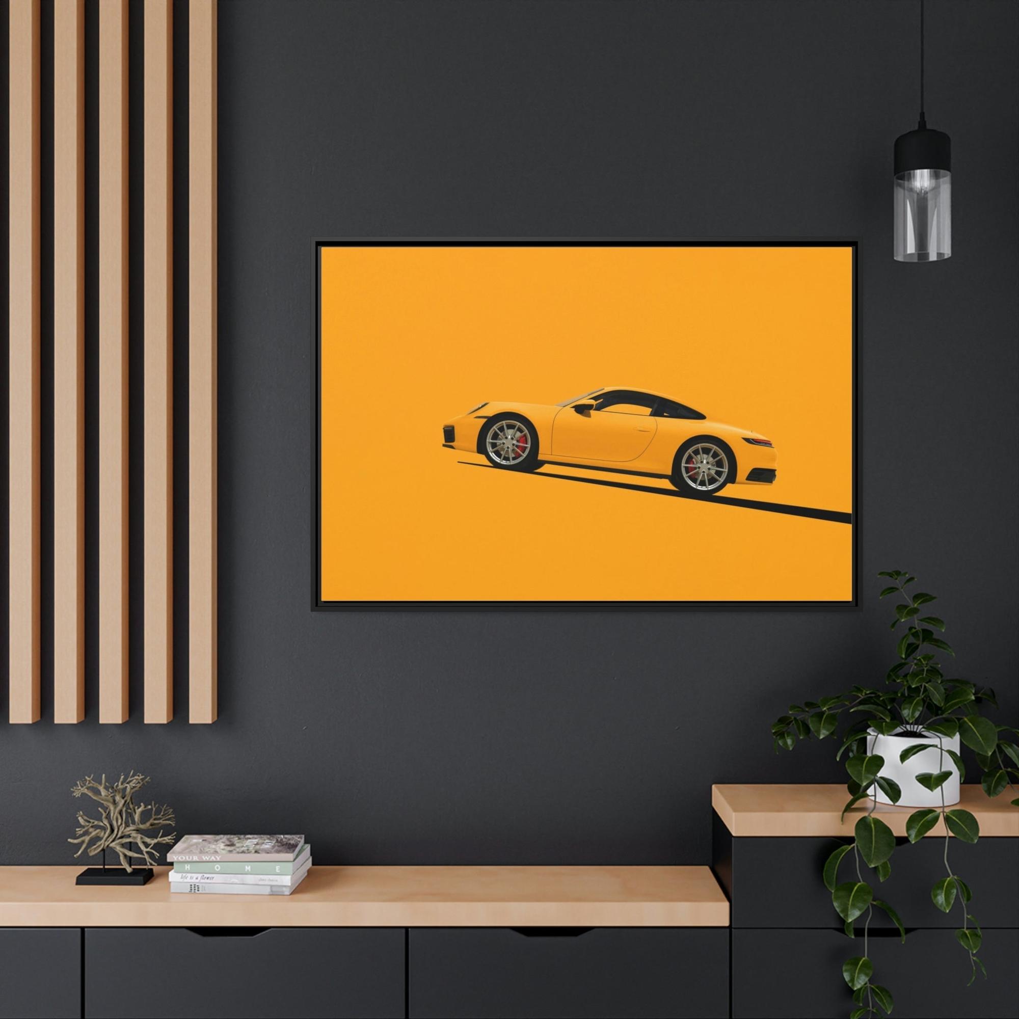 Porsche Artistic Porsche: Natural Canvas & Poster Print of a Unique Design