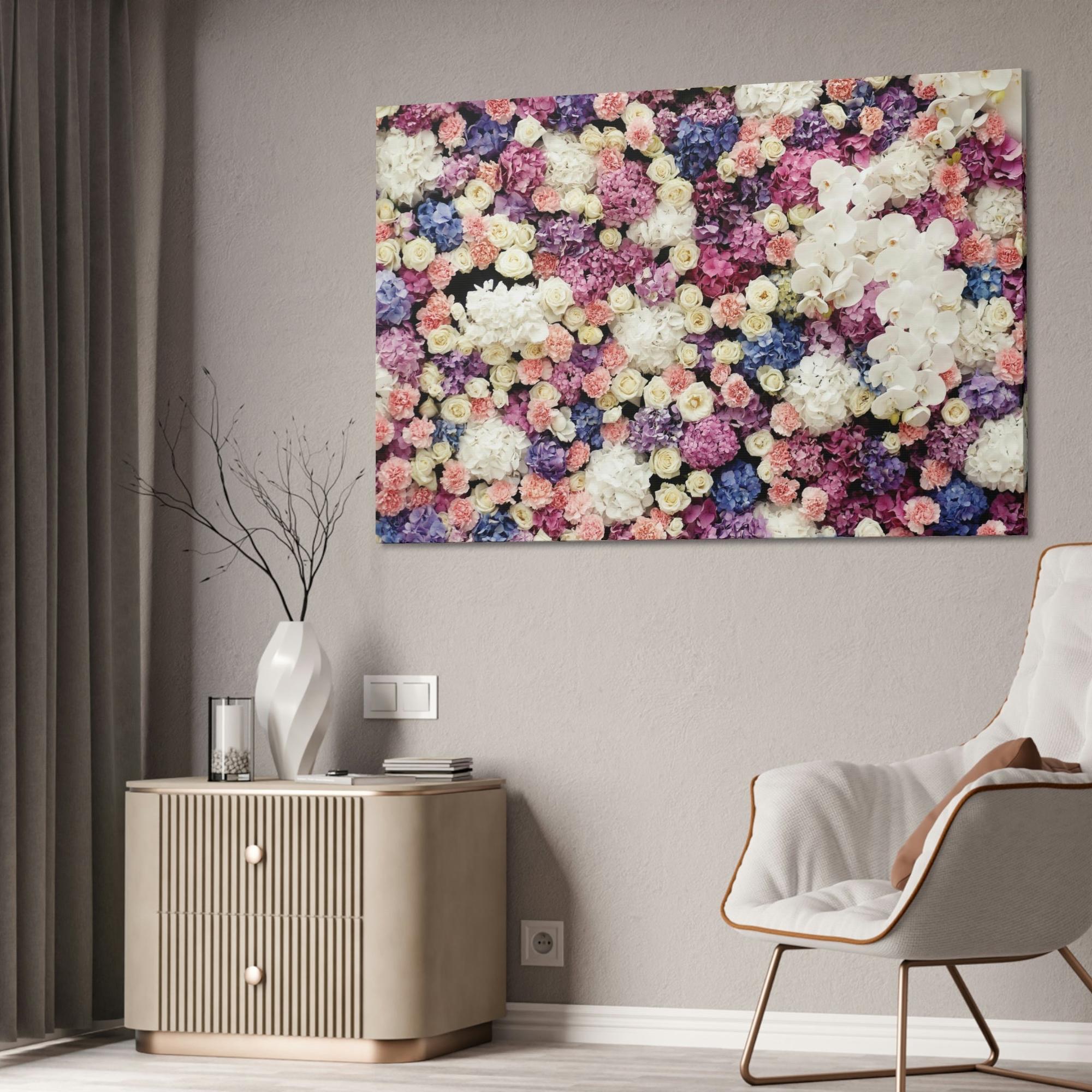 Flowers Blooming Beauty: Natural Canvas & Poster Print of Exquisite Flowers