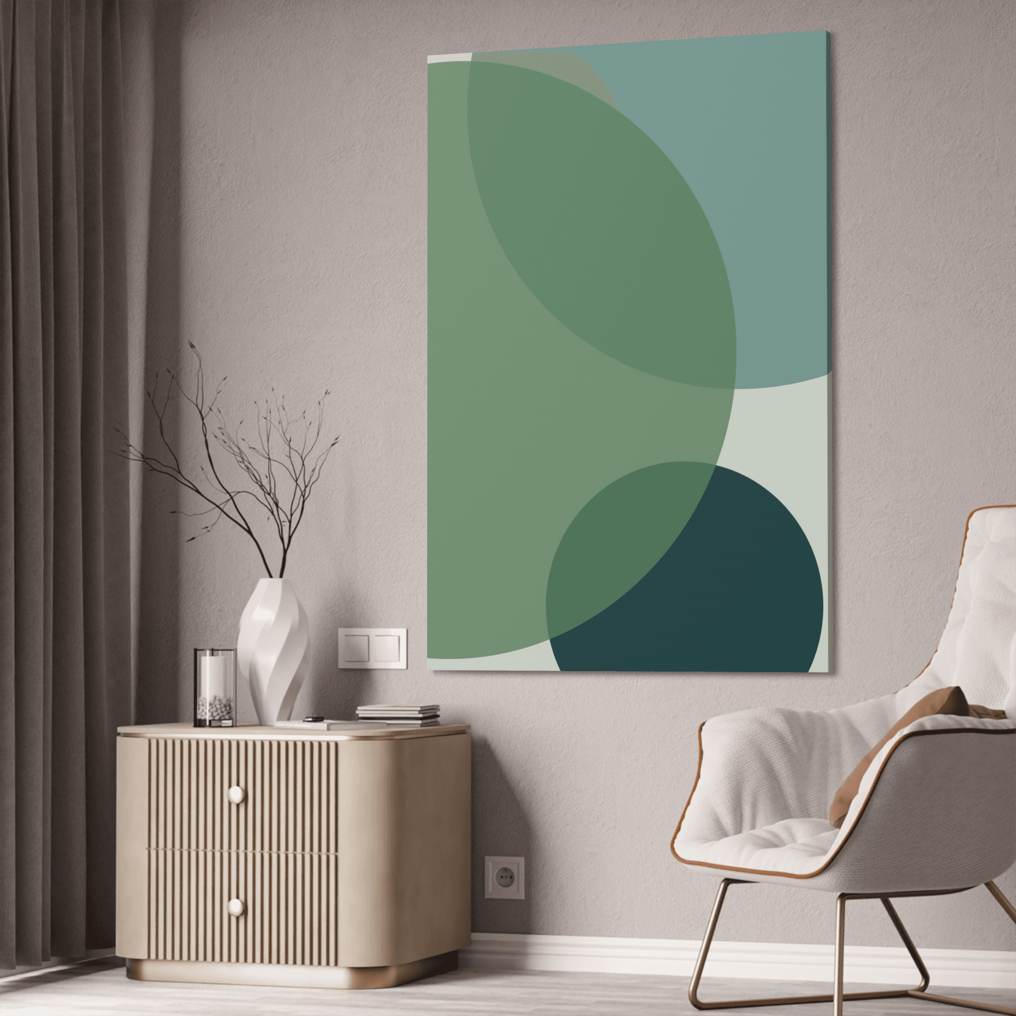 Abstract Minimalist Serene Simplicity: Art Prints on Canvas for a Peaceful Home Decor