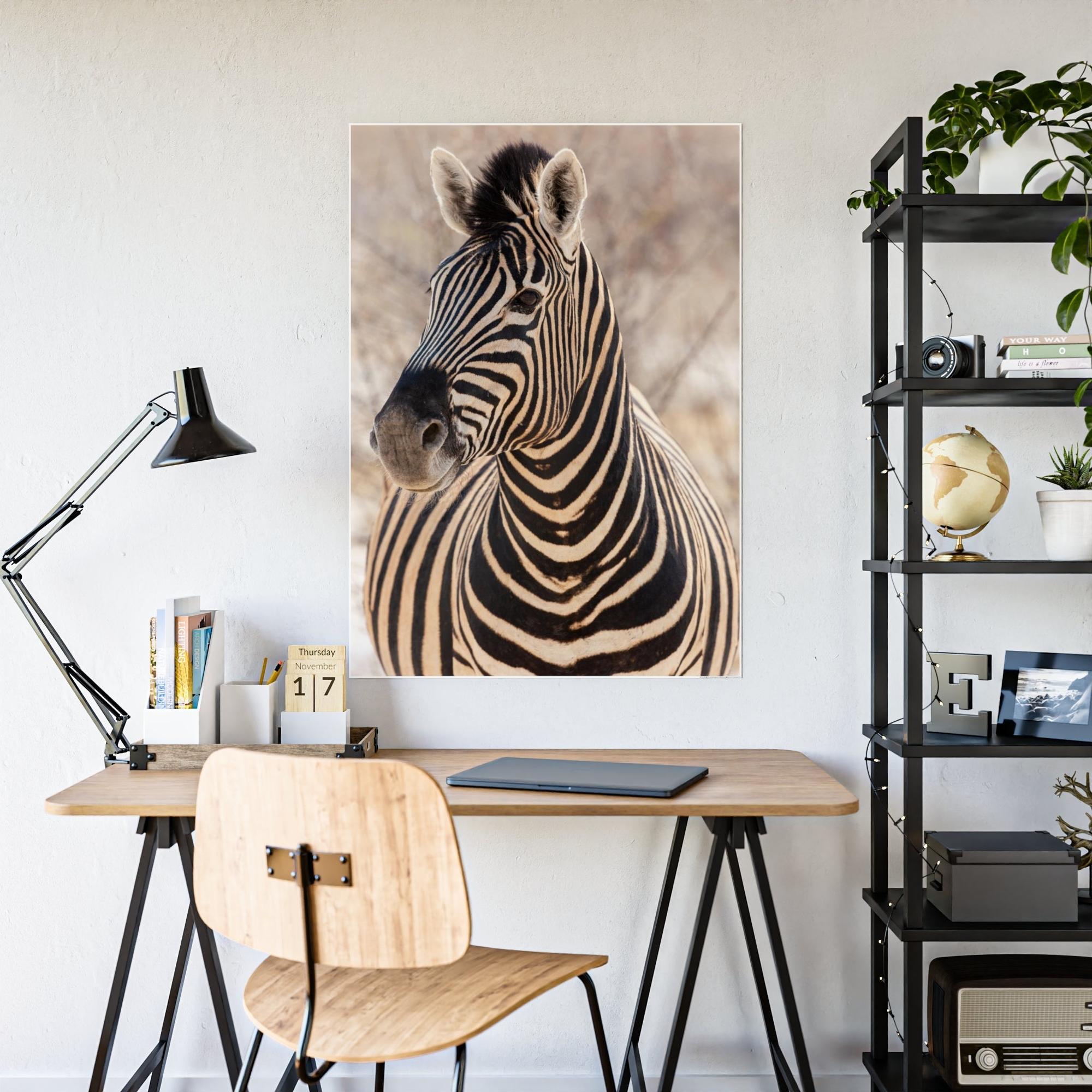 Zebras Zebras in the Wild: Stunning Print on Framed Canvas