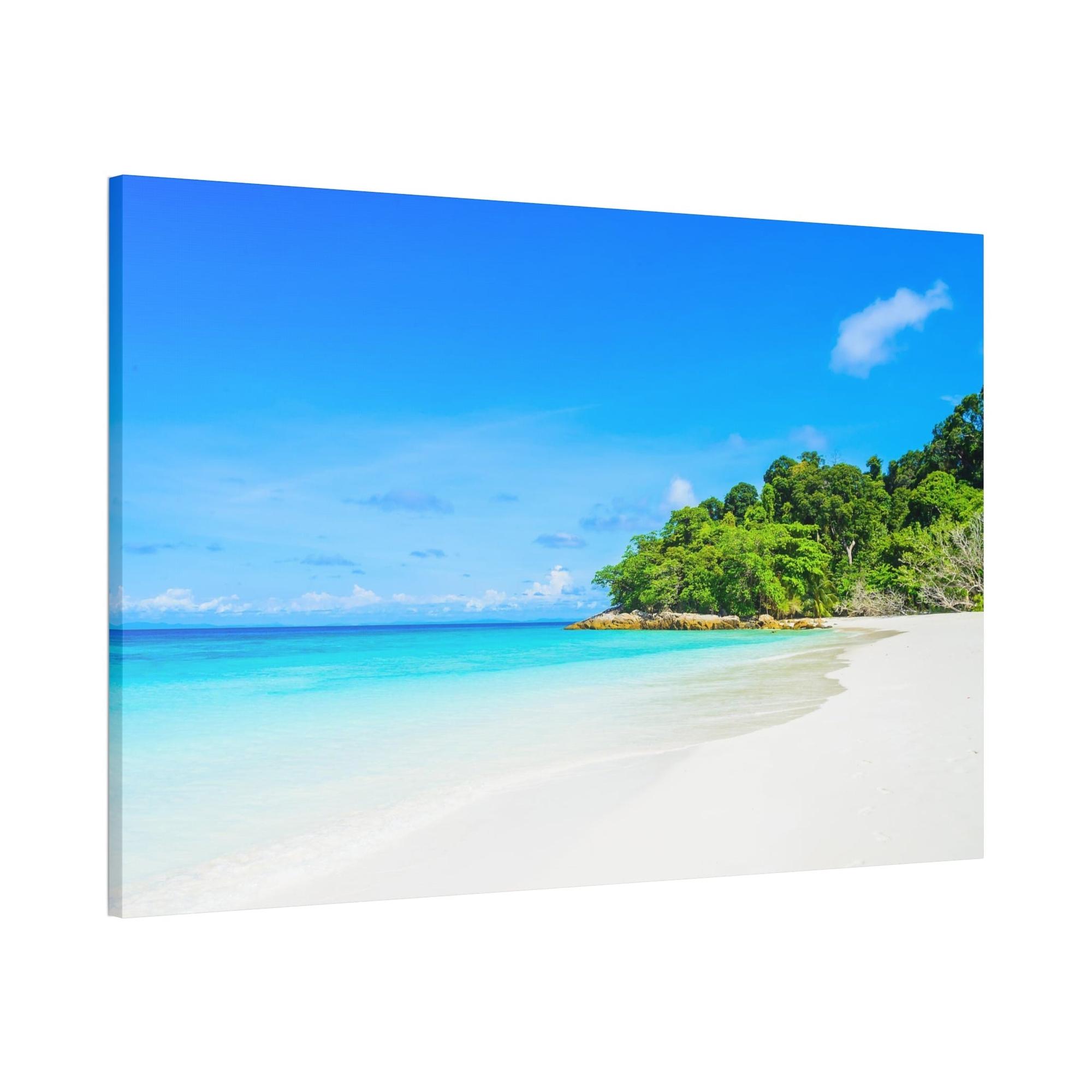 undefined Island Retreat: Poster of a Serene Beach on High-Quality Print