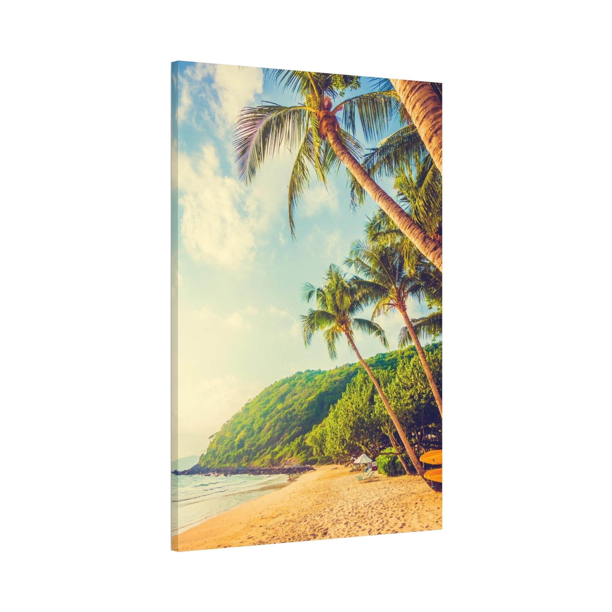 Island Beach Island Adventure: Art Print of a Thrilling Beach on a Natural Canvas