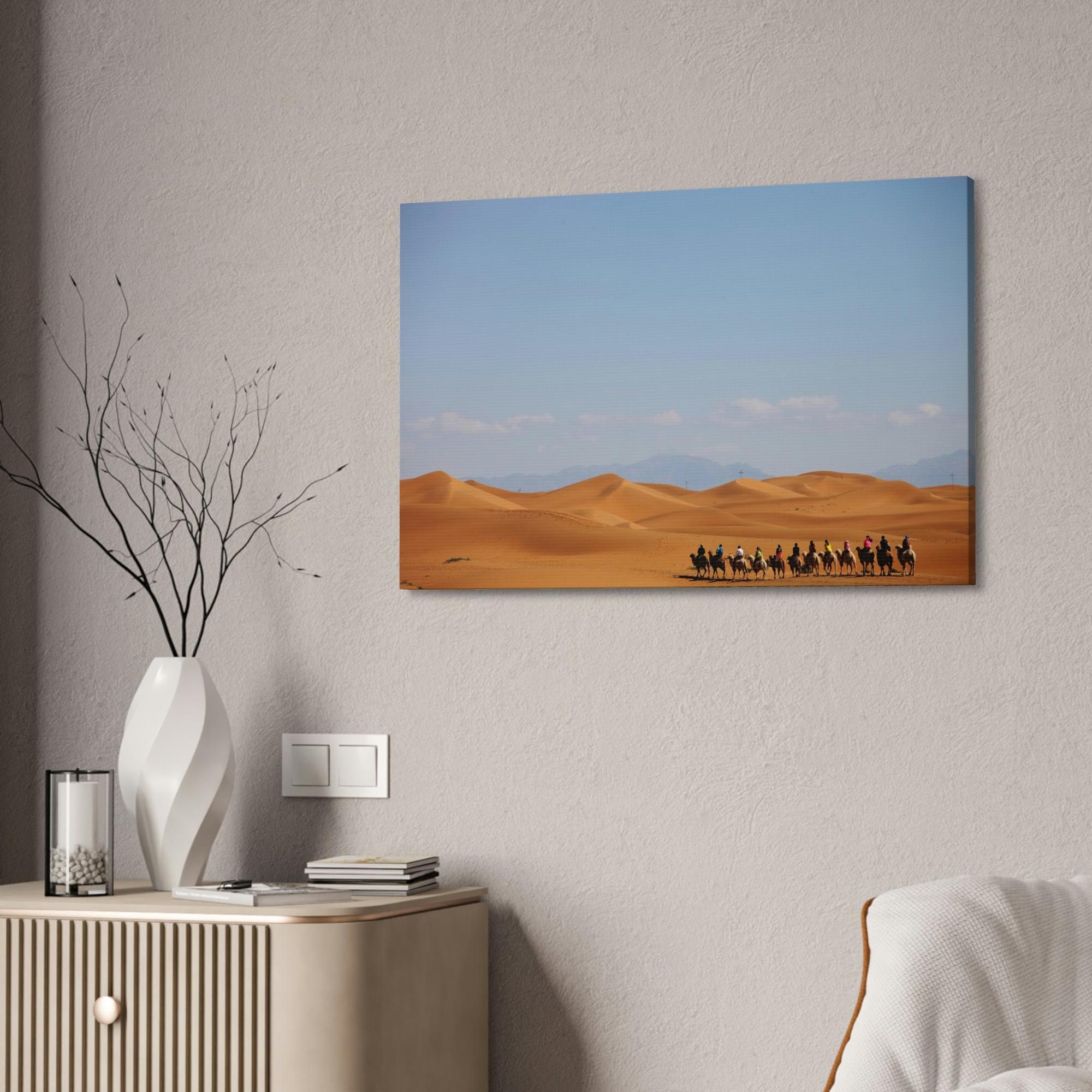 Desert Sands of Time: A Breathtaking Desert Print on Canvas & Poster for Your Art Collection
