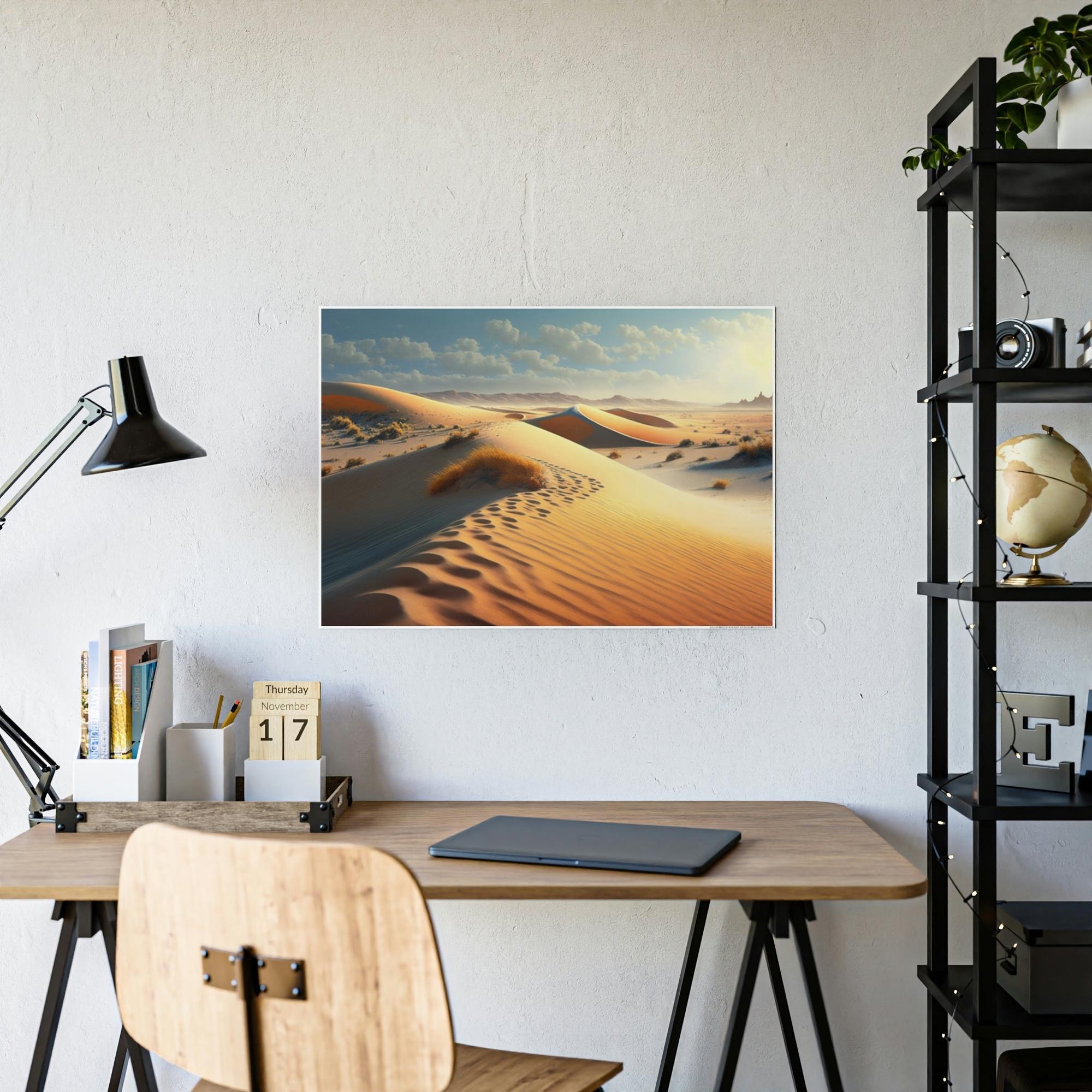 Desert Vast Wonders: Artistic Canvas & Poster Print of the Desert for Your Wall