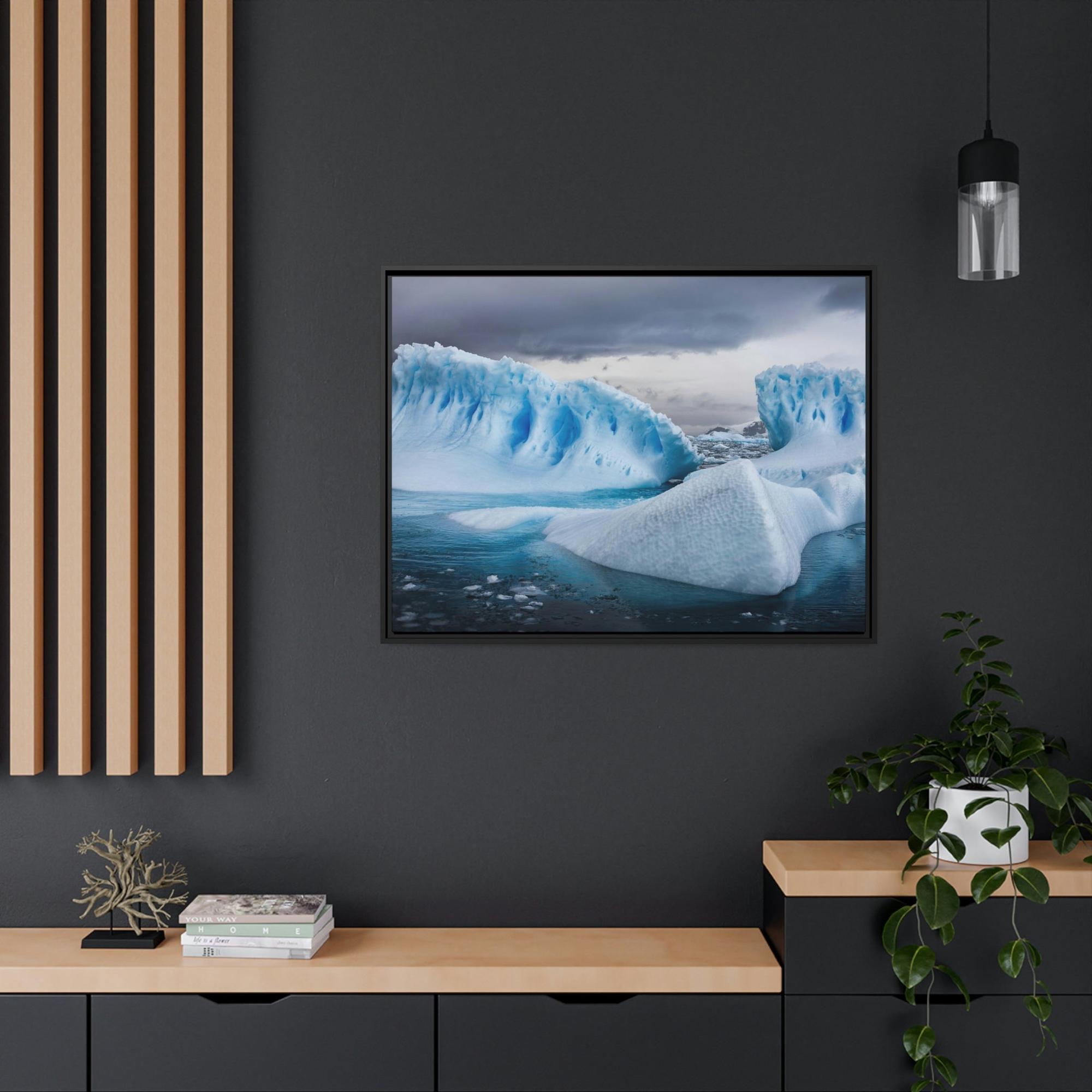 Glacier Glacial Grandeur: Natural Canvas Wall Art and Poster