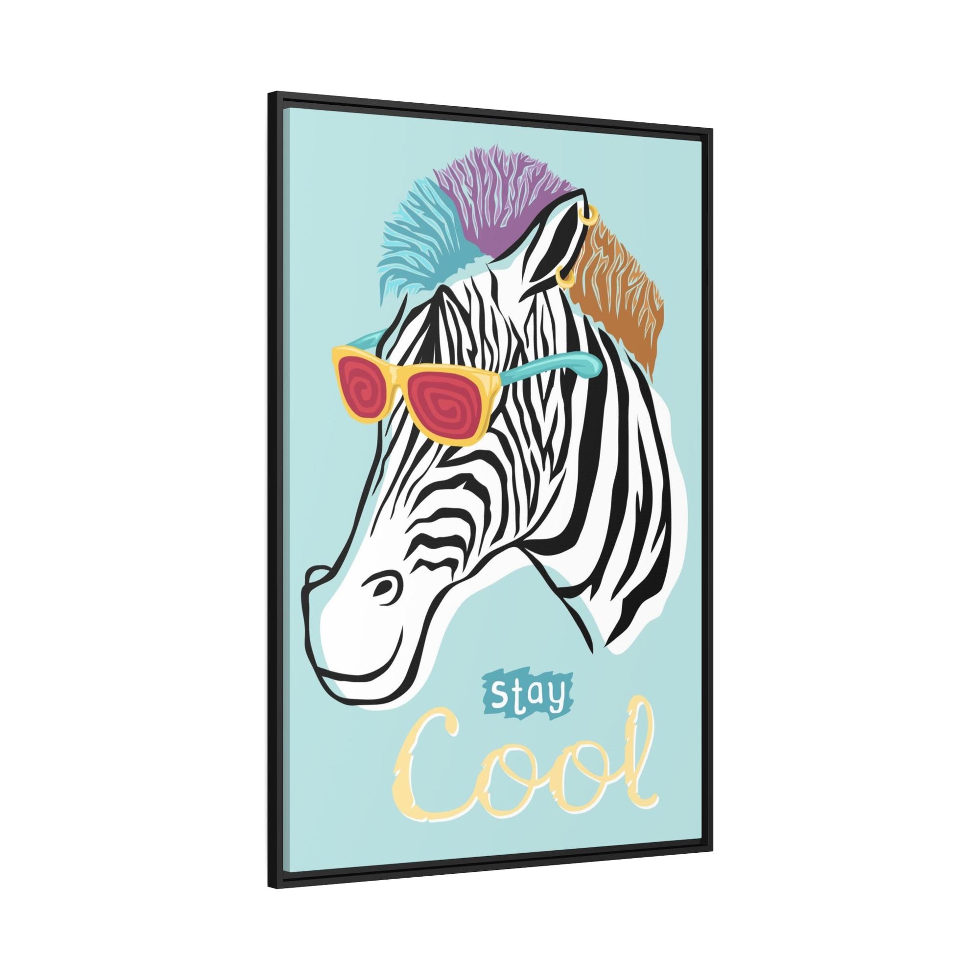 Zebras Bold and Beautiful: Canvas Print Featuring a Close-up of a Majestic Zebra
