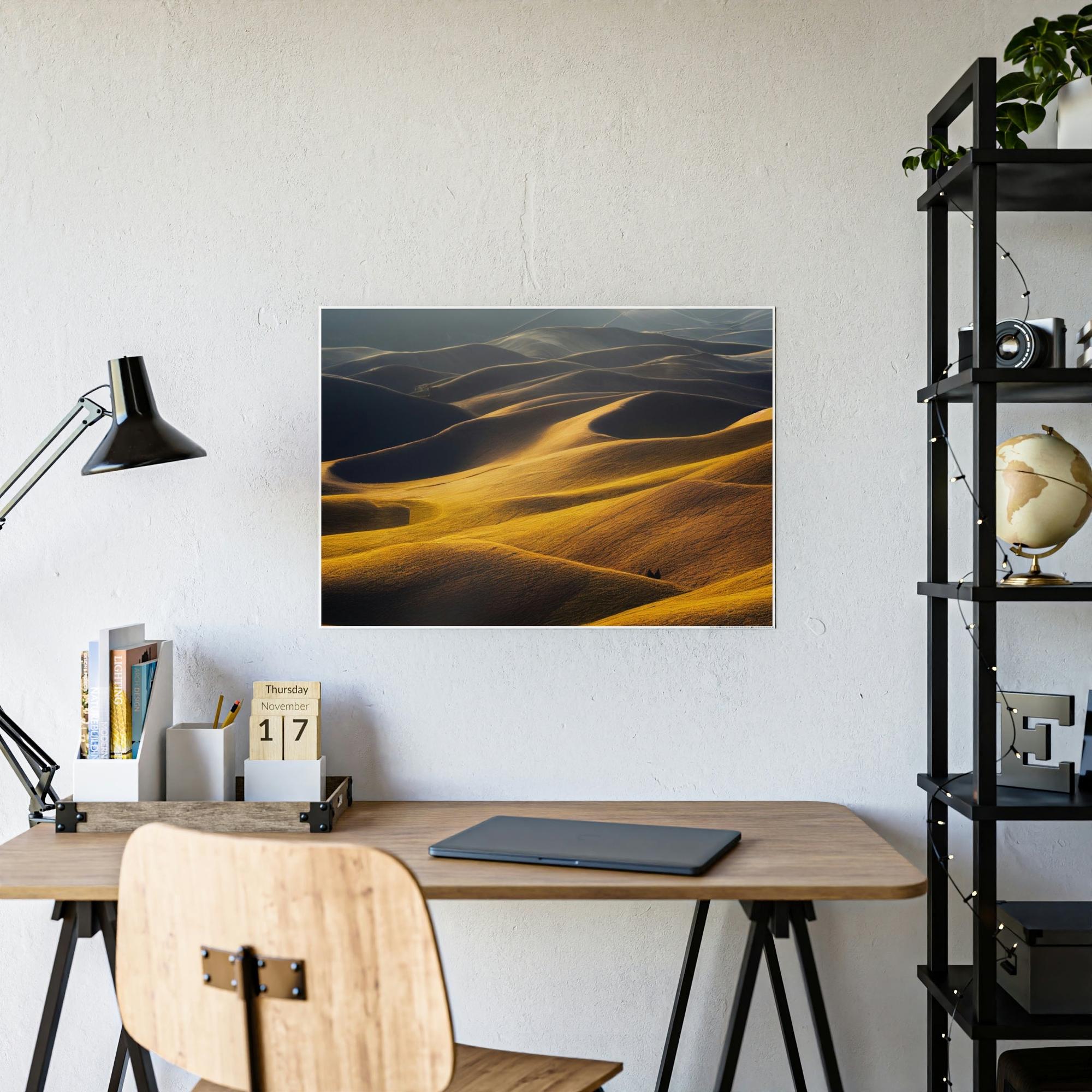 Desert Art in the Dunes: Canvas& Poster Print Featuring the Mystical Desert for Your Wall