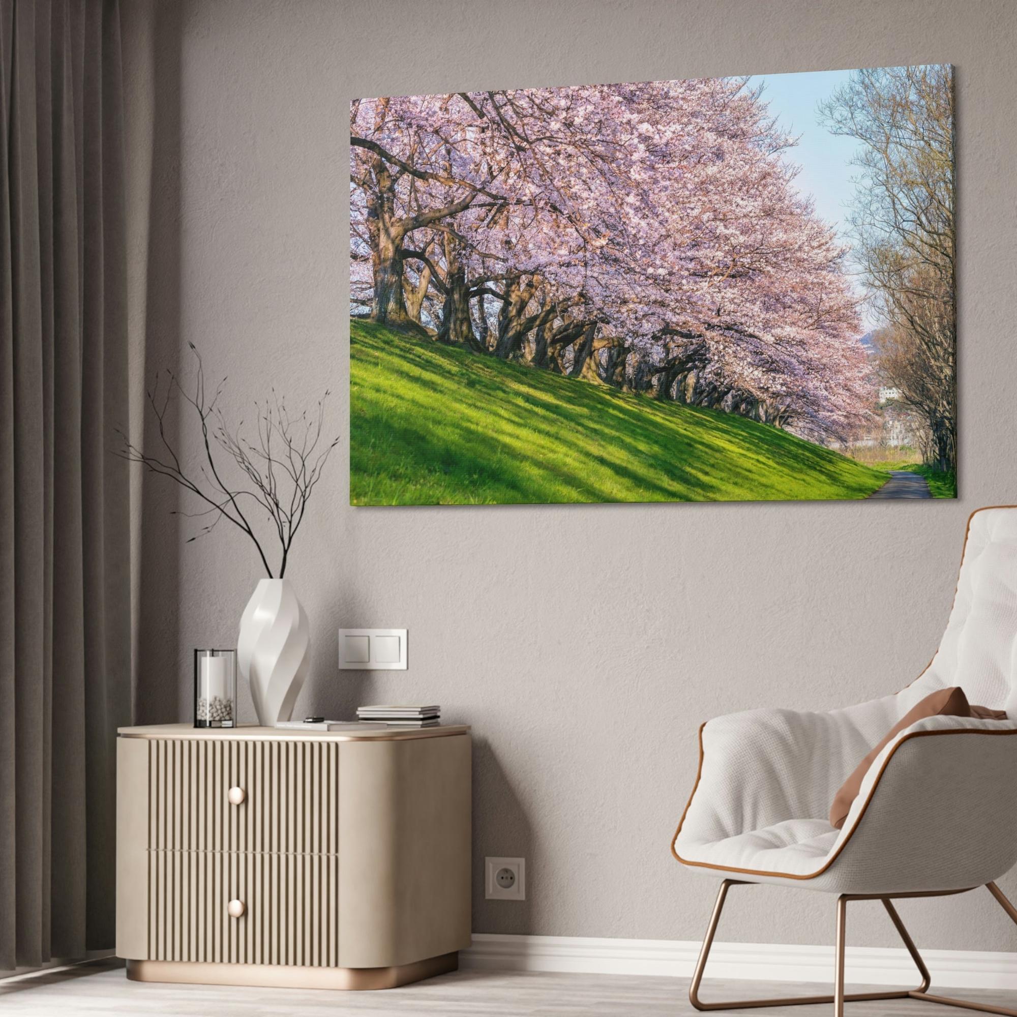 Cherry Trees Enchanted Forest: Cherry Trees on Canvas & Poster