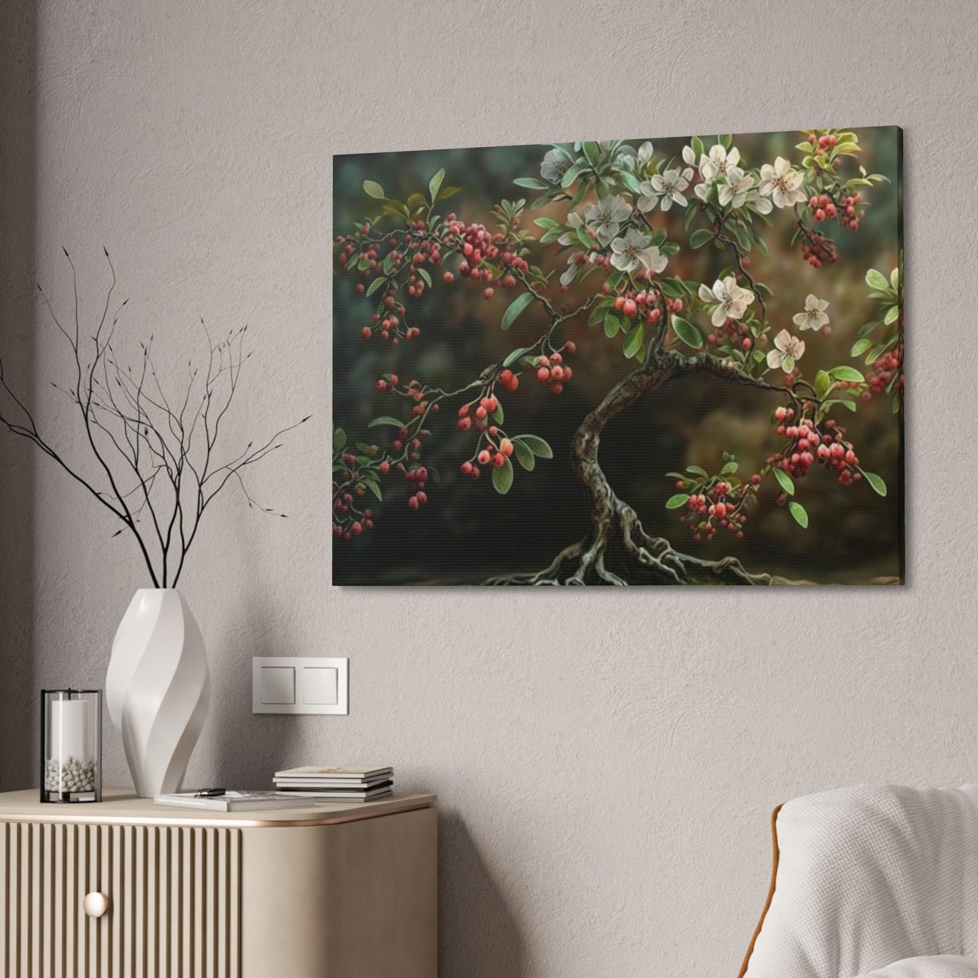 Cherry Trees The Allure of Cherry Blossoms: A Springtime Fantasy on Canvas & Poster