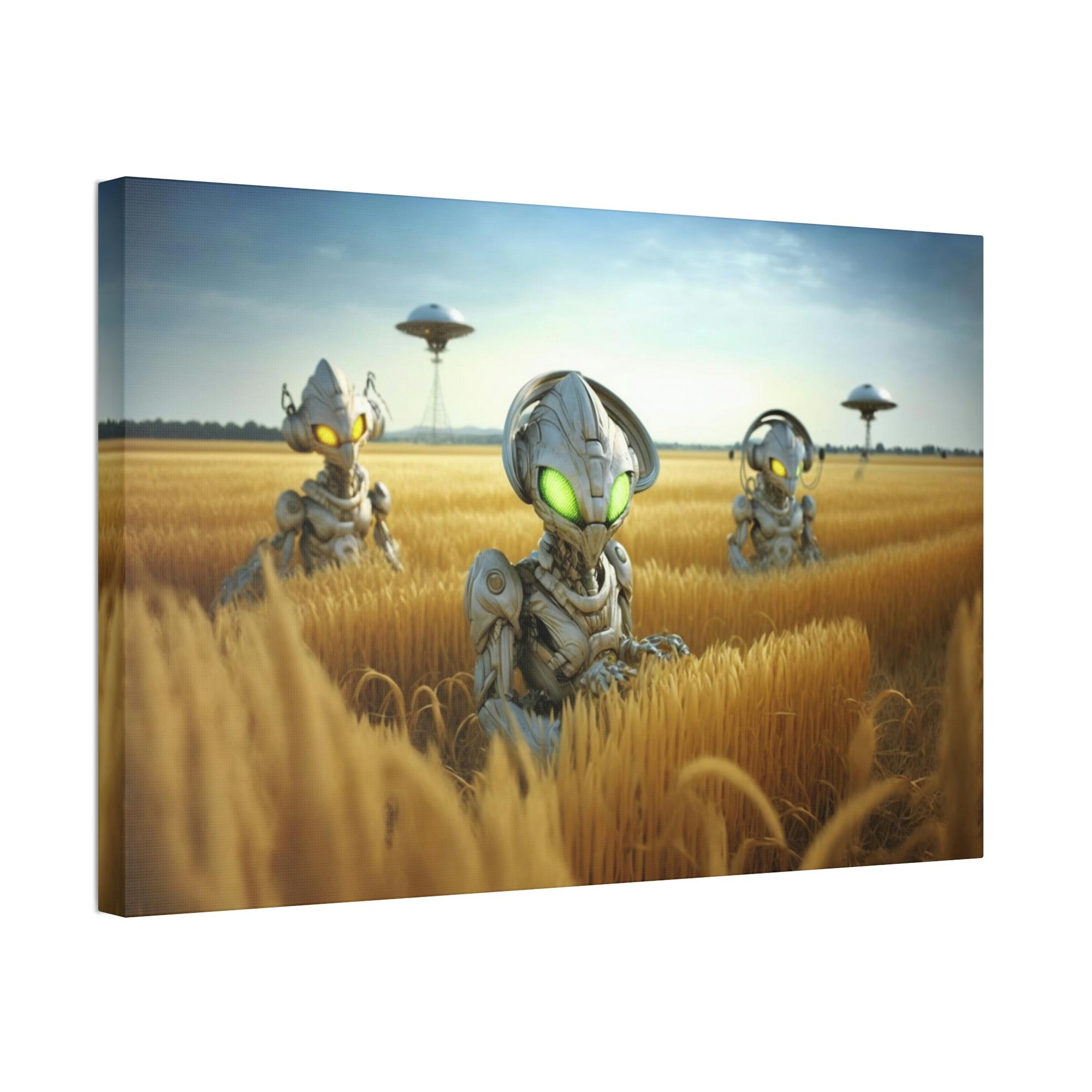 Aliens Intergalactic Beauty: Alien-Inspired Art Print on Canvas & Poster
