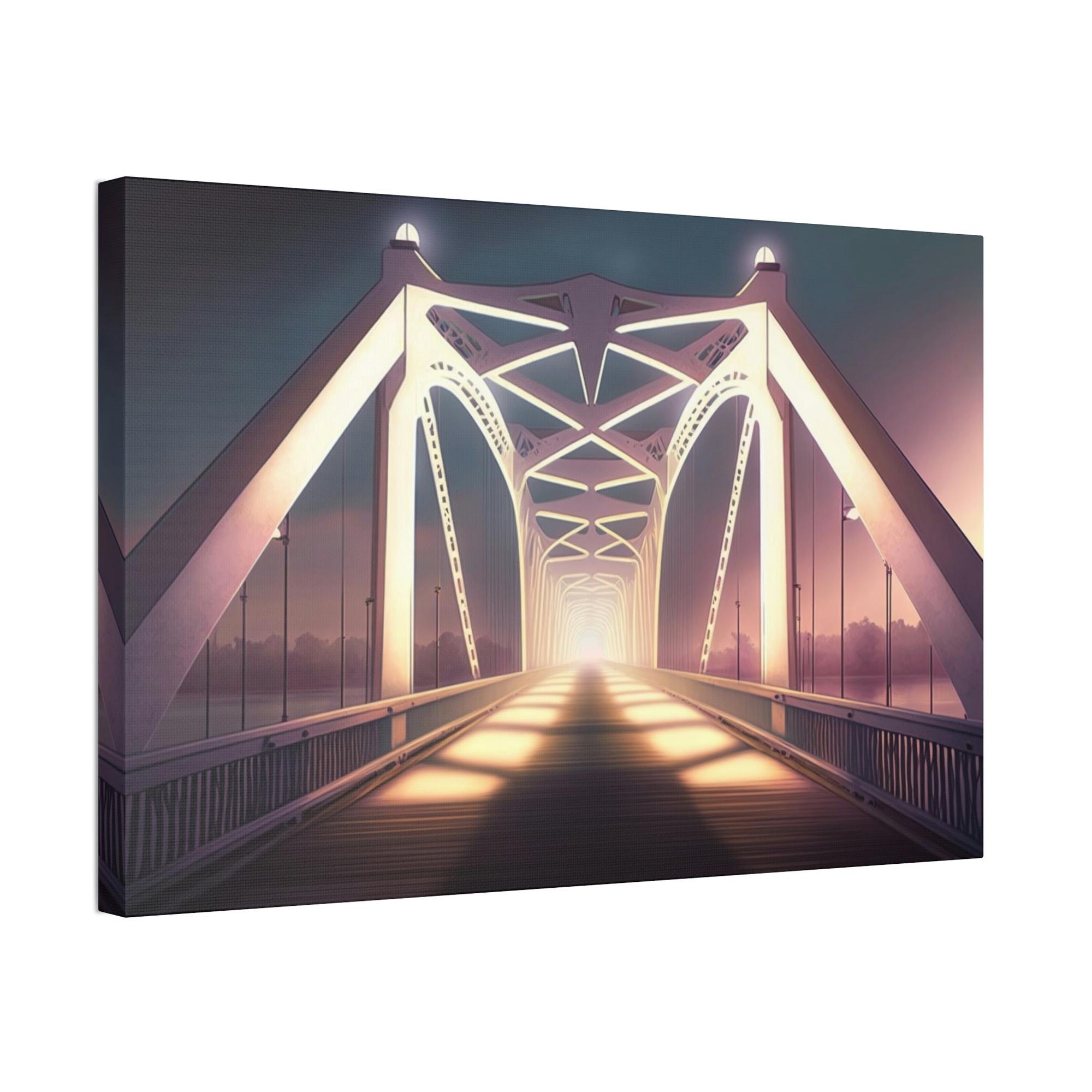 Bridge Bridge to Serenity: Beautiful Artwork of a Bridge on Canvas and Print