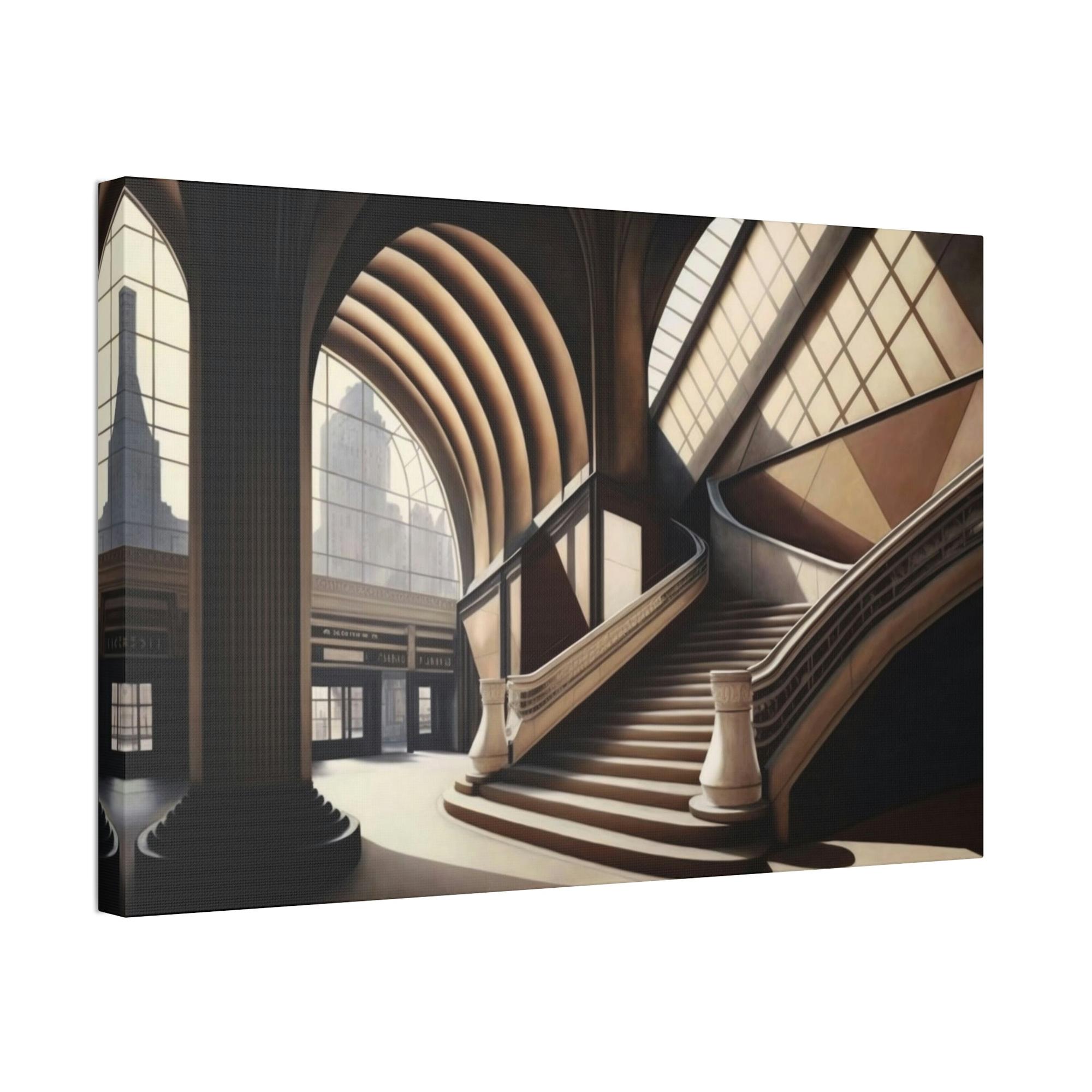 Architecture Enchanting Cityscape: Captivating Architecture on Natural Canvas & Poster