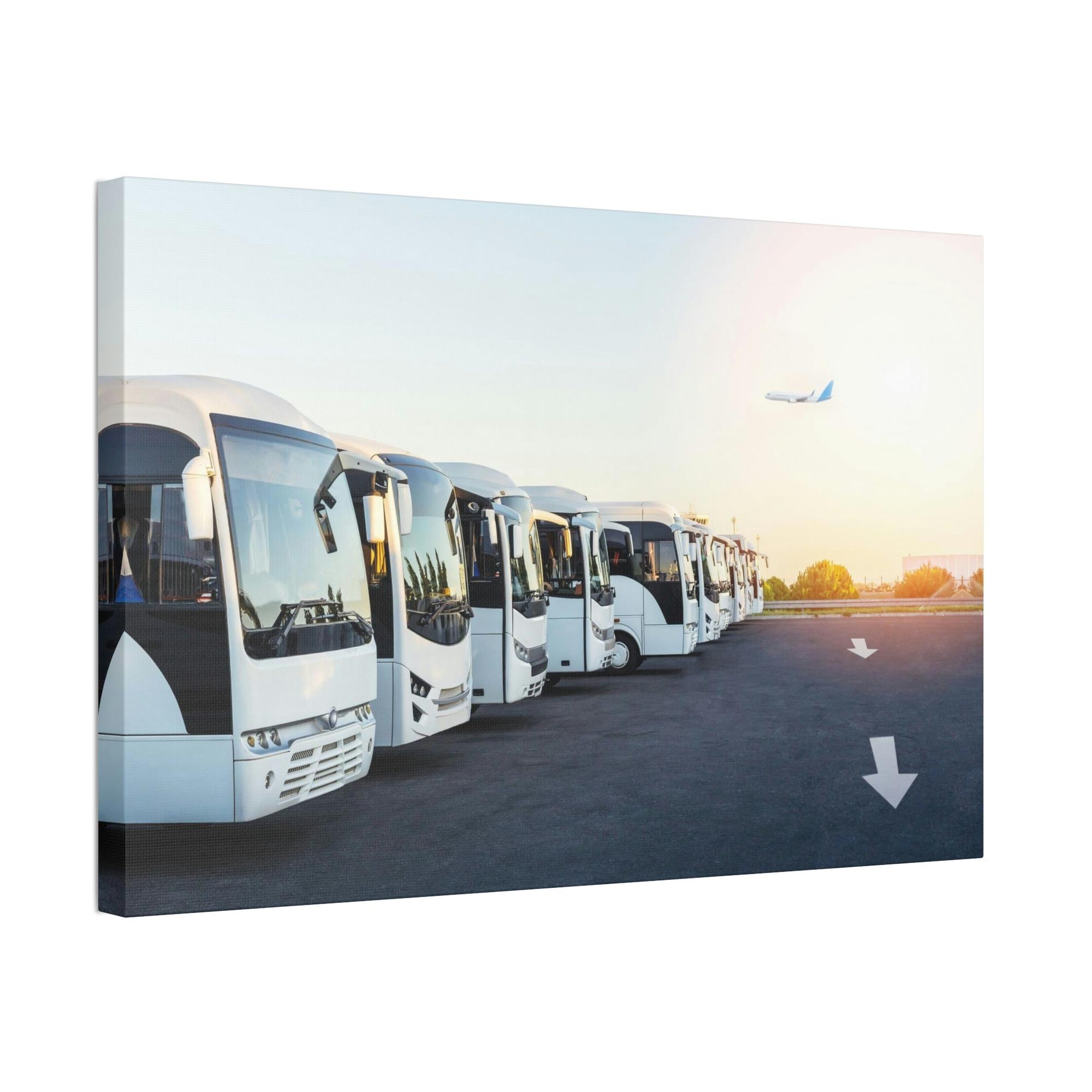 Bus Endless Adventure: Bus Framed Canvas for Travel Enthusiasts