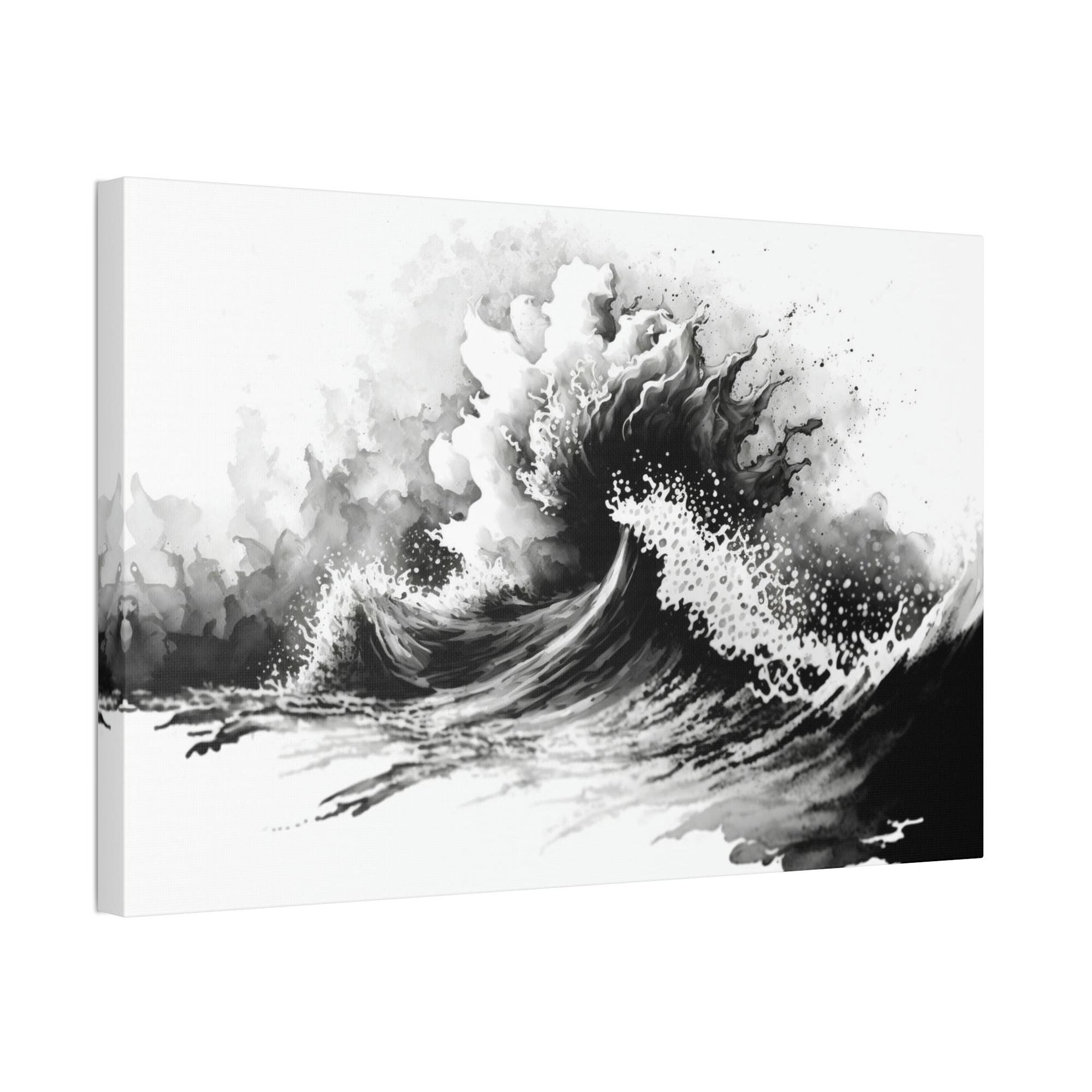 Black White The Beauty of Contrast: Black and White Art on Framed Canvas