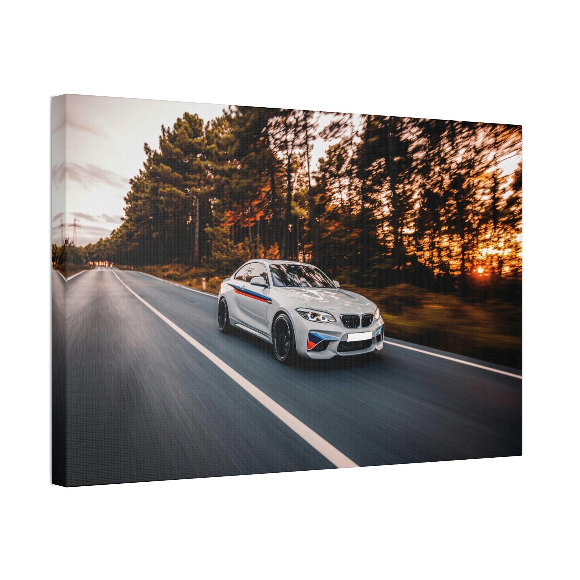 Bmw BMW Speed: Poster and Print on Canvas with Dynamic Car Art