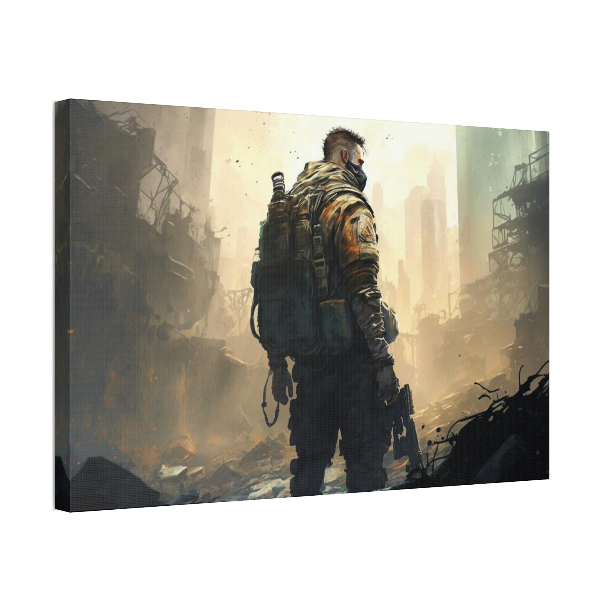 Call Of Duty Warzone Heroes: Natural Canvas and Print on Canvas Call of Duty Art