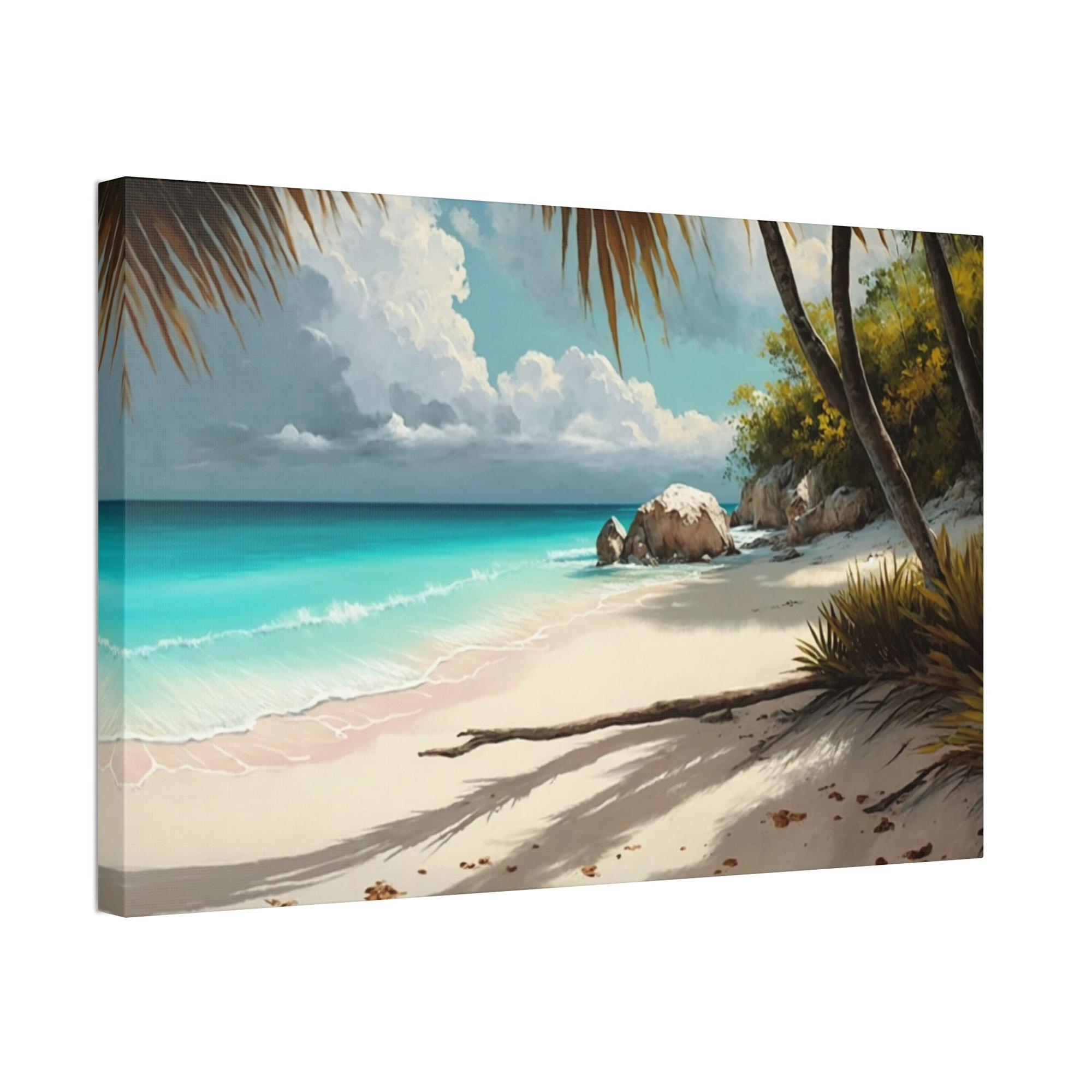 Caribbean Beach Serene Beach Vibes: Natural Canvas and Art Prints of Caribbean Beaches
