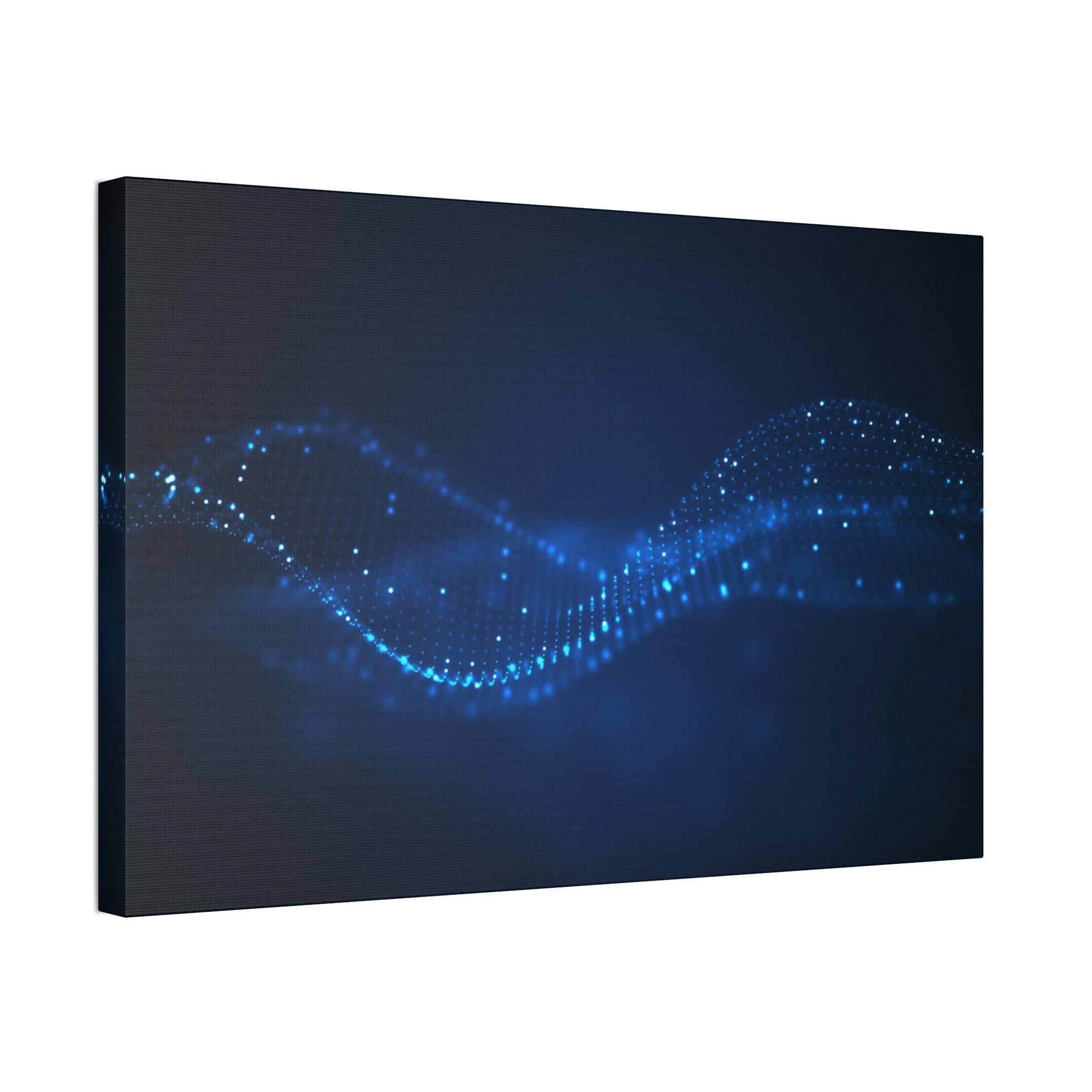 Abstract Digital Digital Dreams: Abstract Wall Art on Natural Canvas & Poster
