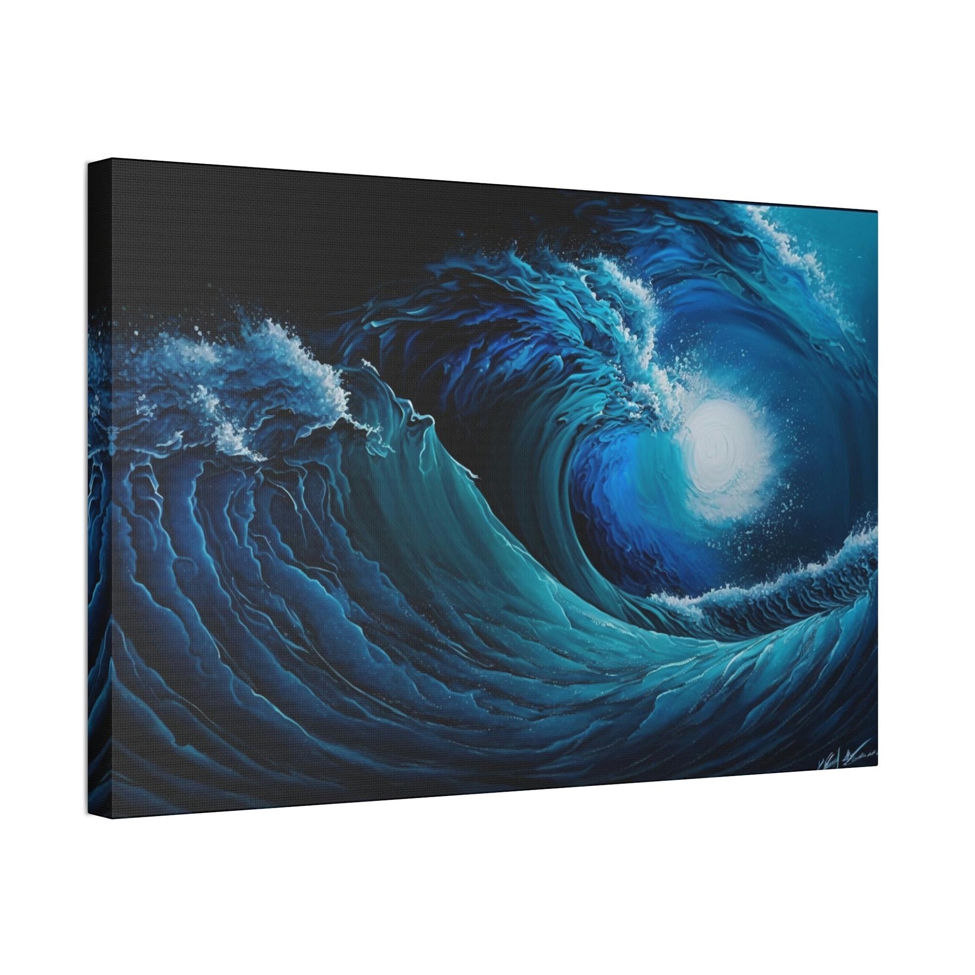 Blue Blue Lagoon Escape: Stunning Art for Your Walls in Framed Canvas or Print on Canvas