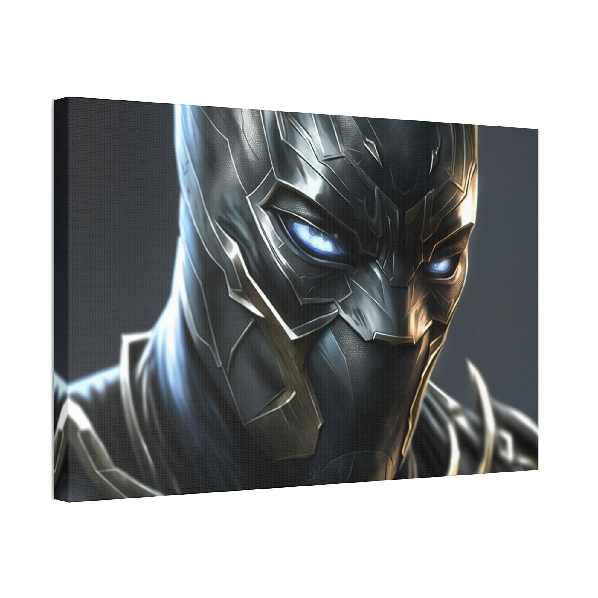 Black Panther The Black Panther: Framed Canvas and Print with Marvel Superhero Art
