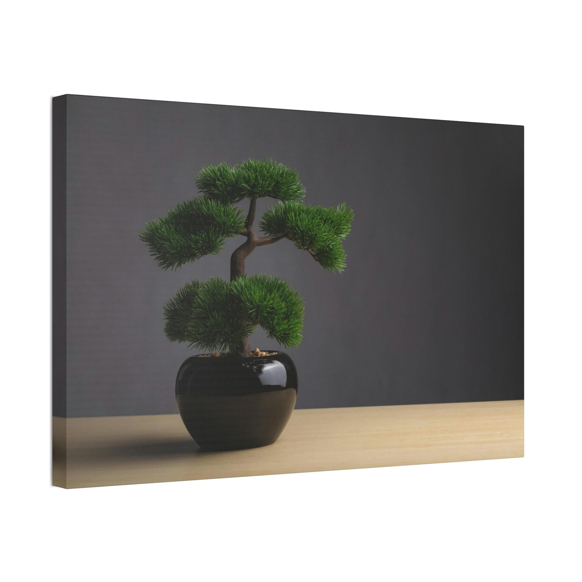 Bonsai Tree Bonsai Beauty: Wall Art and Print on Canvas with Serene Bonsai Tree Art