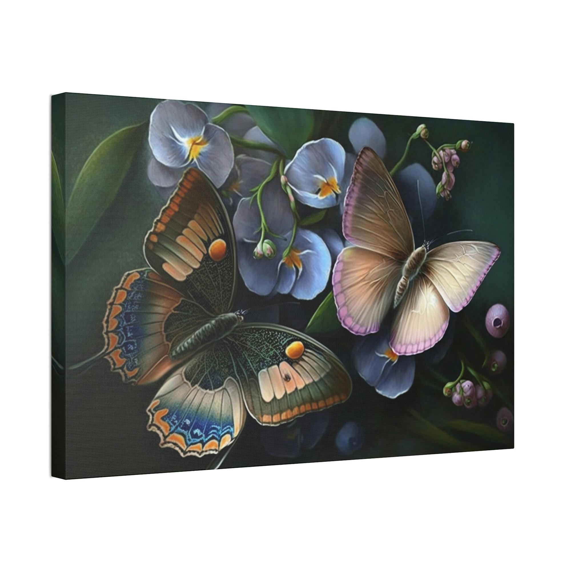 Butterflys Butterfly Garden: Framed Canvas & Poster Art Print of Fluttering Insects