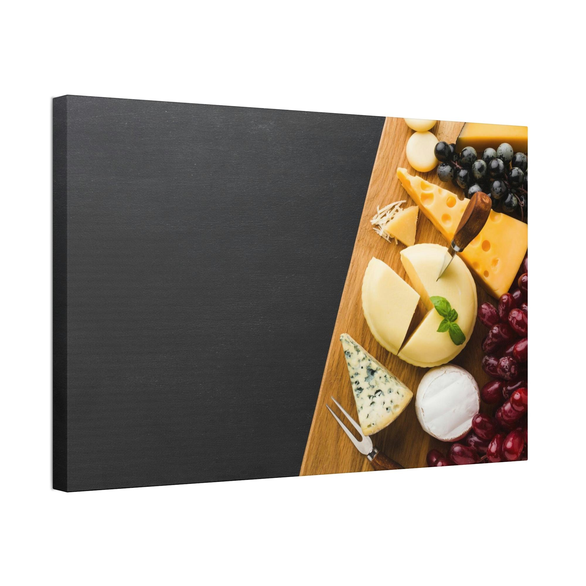 Cheese The Art of Cheese: Natural Canvas Prints of Gourmet Cheese Wheels