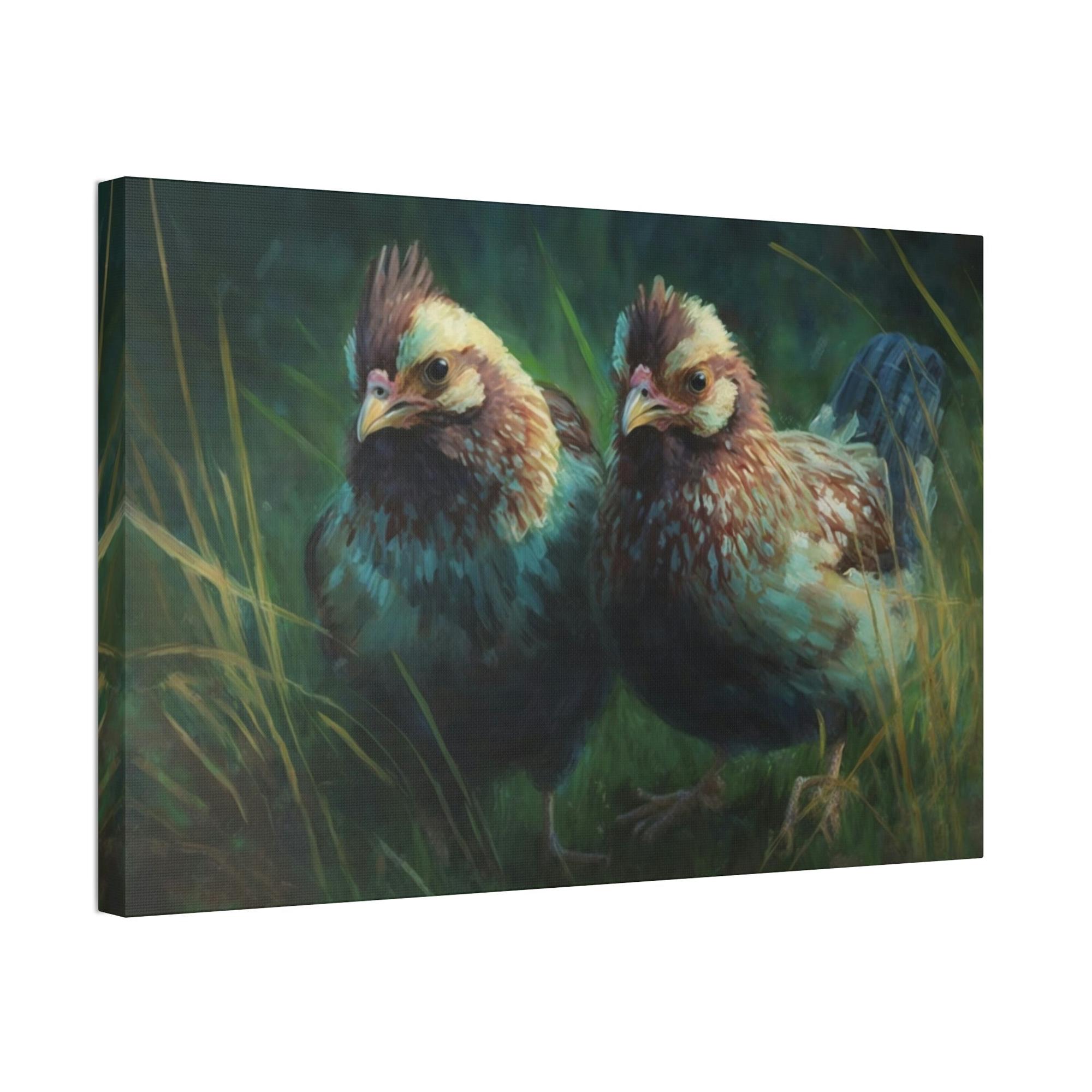 Chickens Fluffy Chickens: Canvas Art with Soft and Adorable Baby Chicks