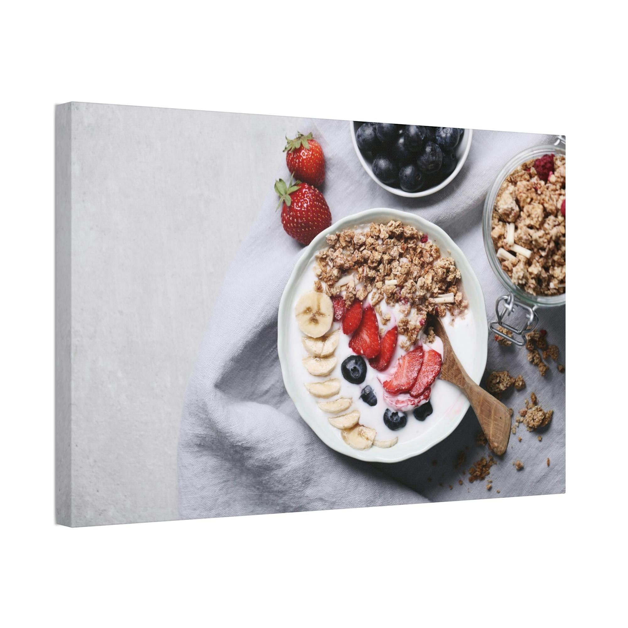 Breakfast Delicious Morning: Canvas Print of a Sumptuous Breakfast Spread