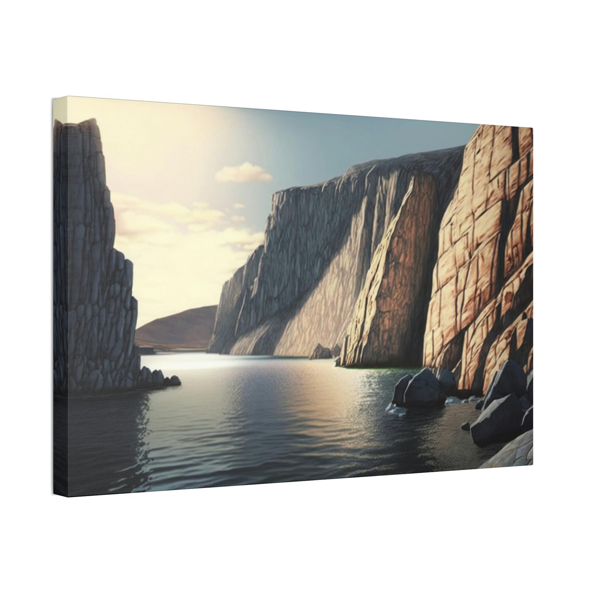Cliffs Majestic Cliffs: Natural Canvas Wall Art with Scenic Beauty