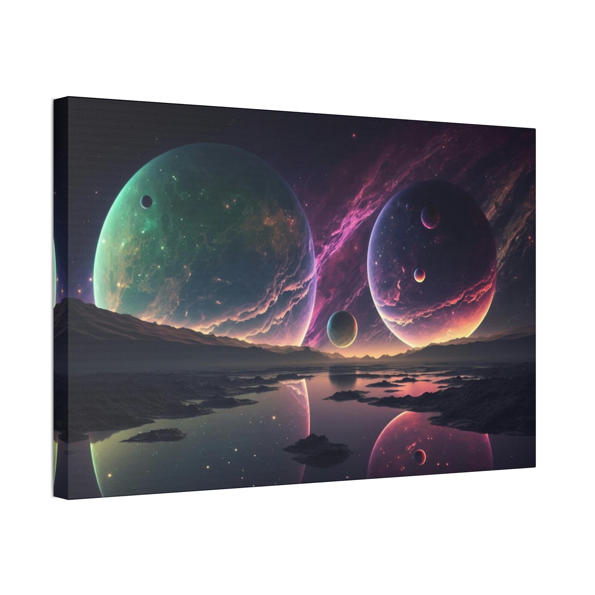 undefined Framed Planetary Wonders: Awe-Inspiring Canvas Art