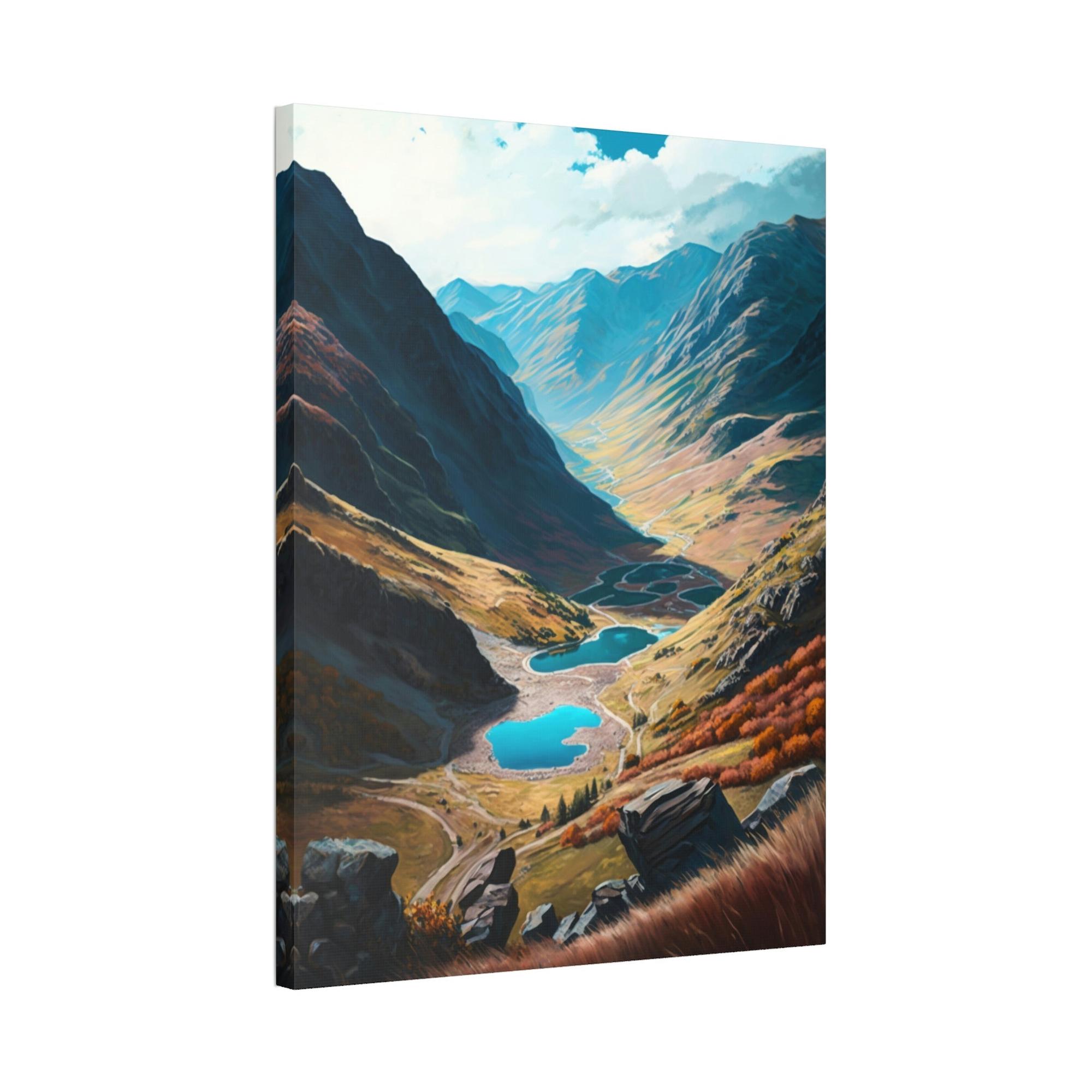 Valleys The Enchanting Valley: High-quality Wall Art and Canvas Print
