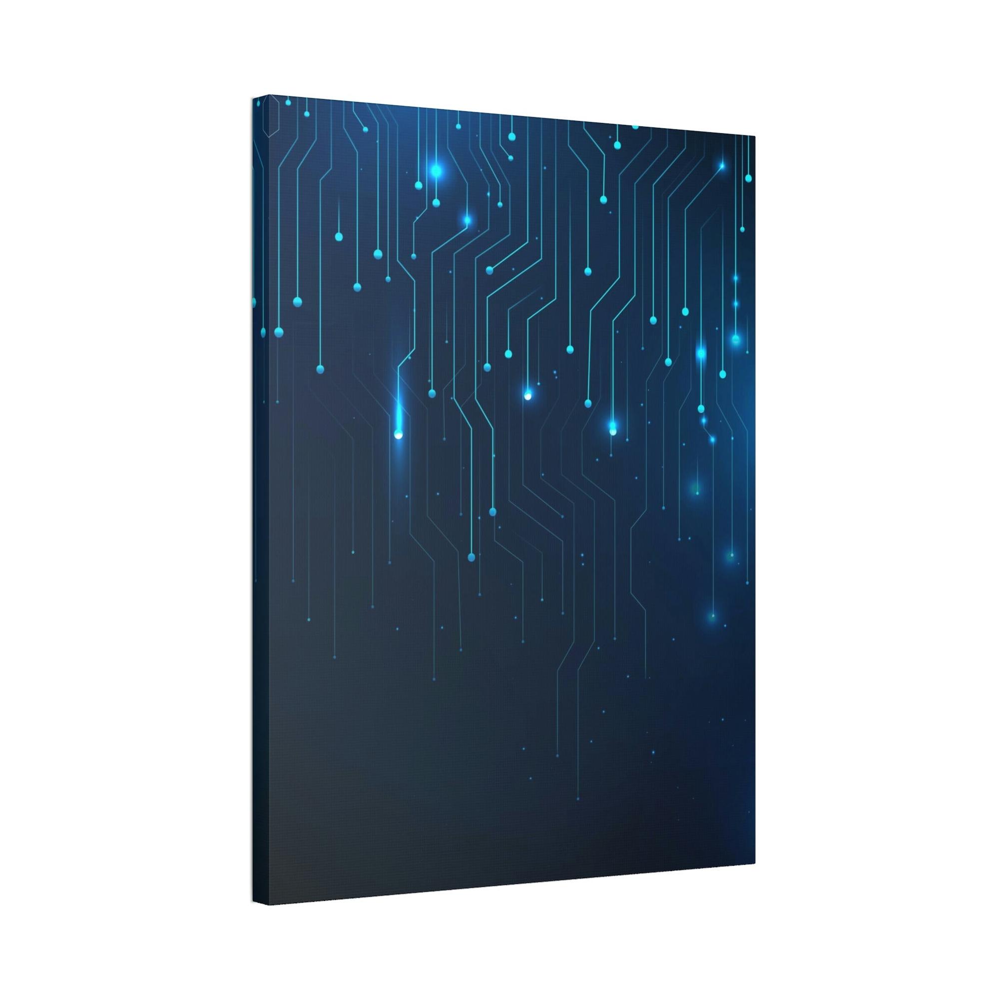 Abstract Digital Digital Delight: Colorful Canvas Print for your Wall