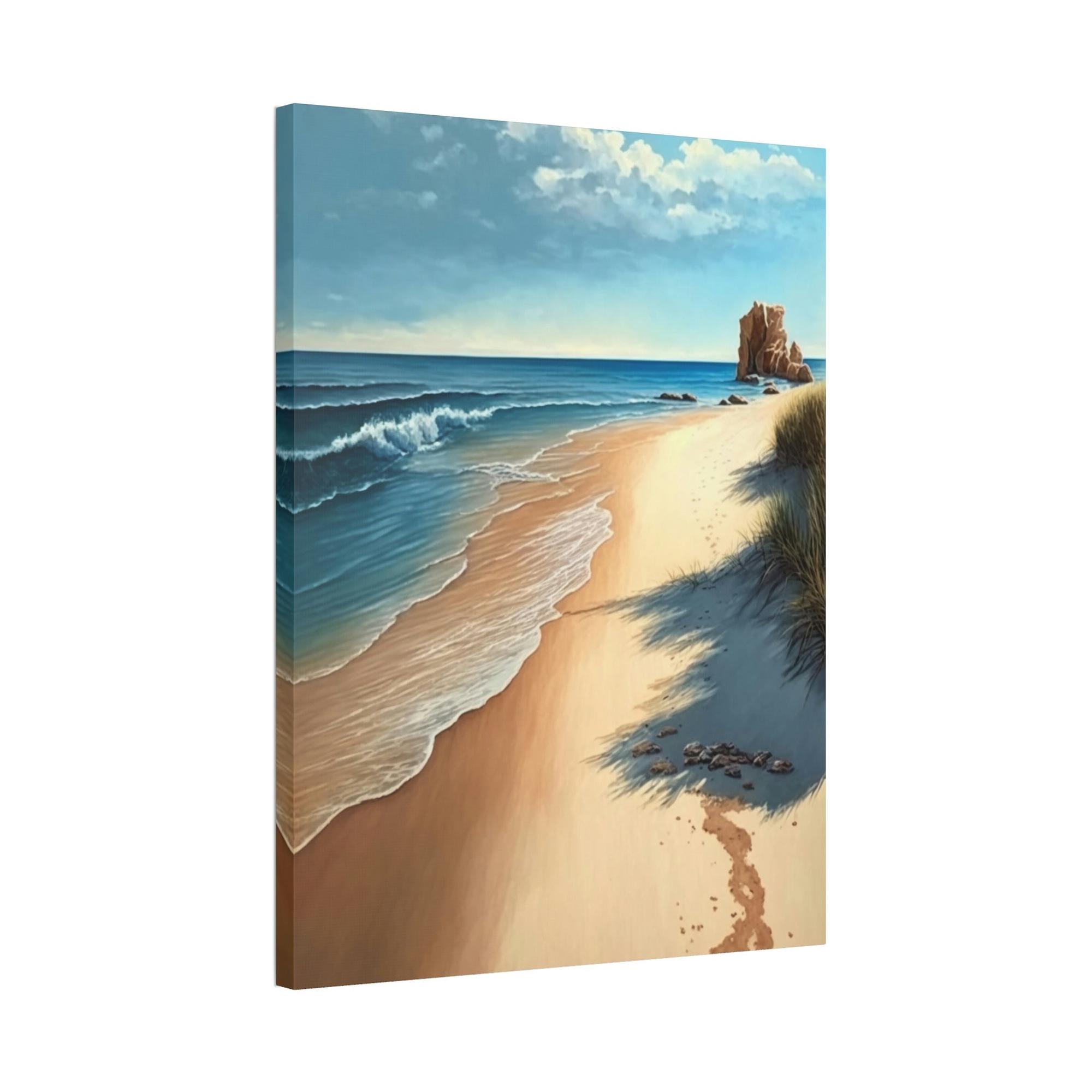 Island Beach Beach Bliss: Wall Art of an Island Beach on Canvas & Poster