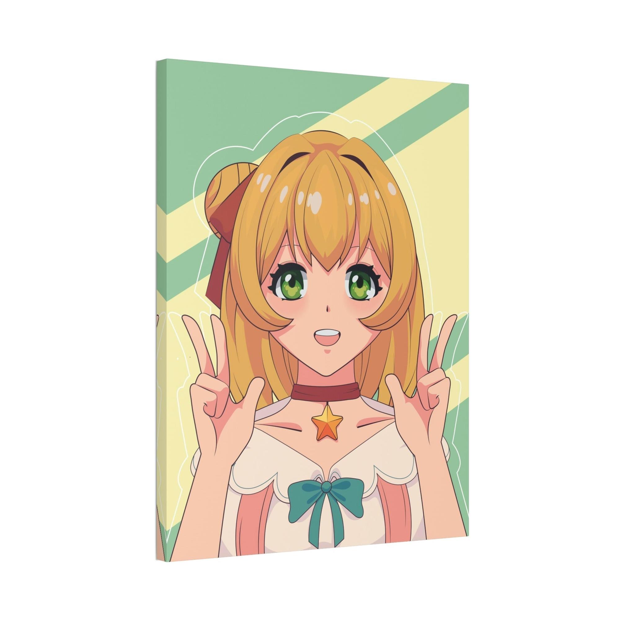 Anime Anime Fanatic: Framed Canvas Art with a Collection of Your Favorite Anime Characters