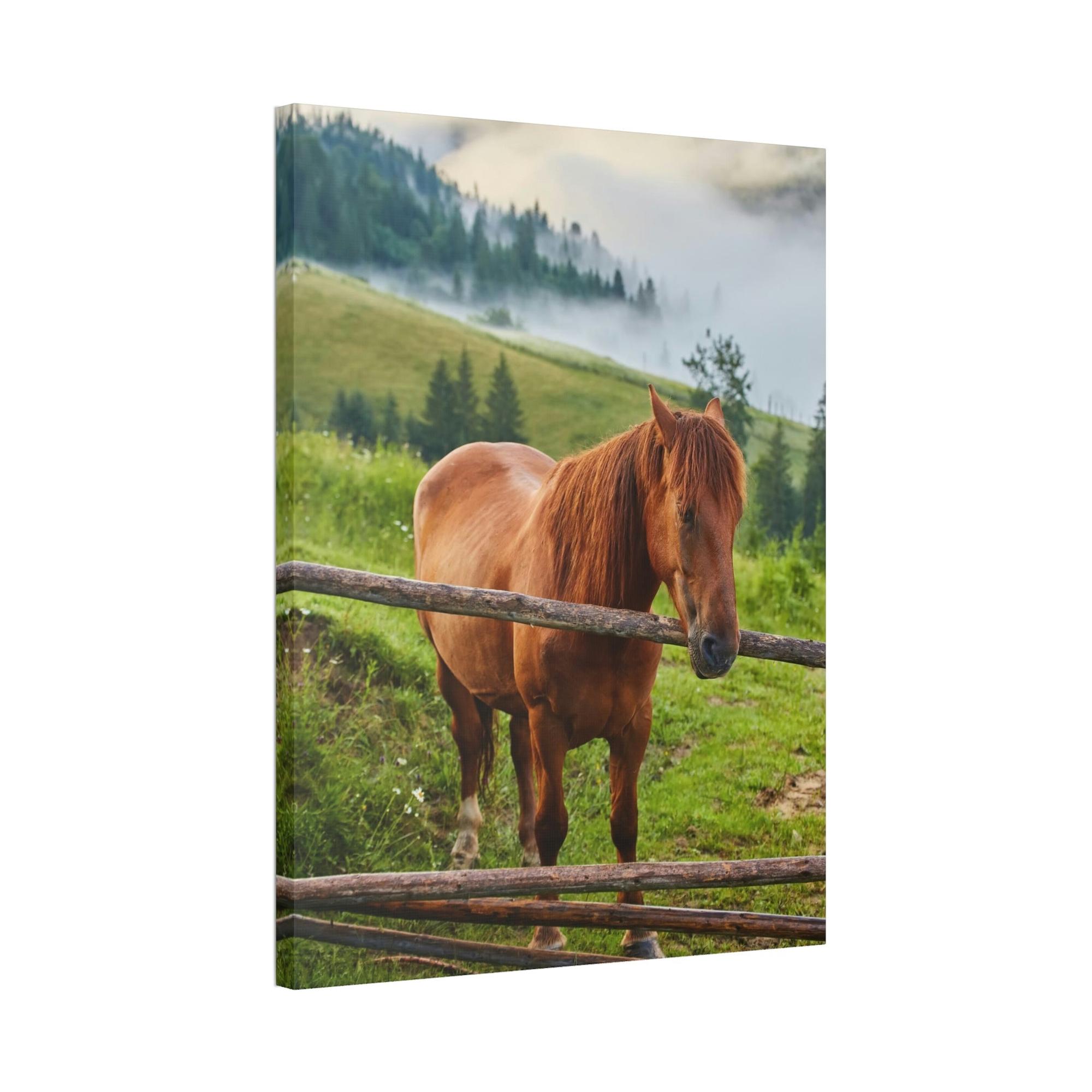 Animals Majestic Horse: A Stunning Animal Painting on Canvas to Adorn Your Wall