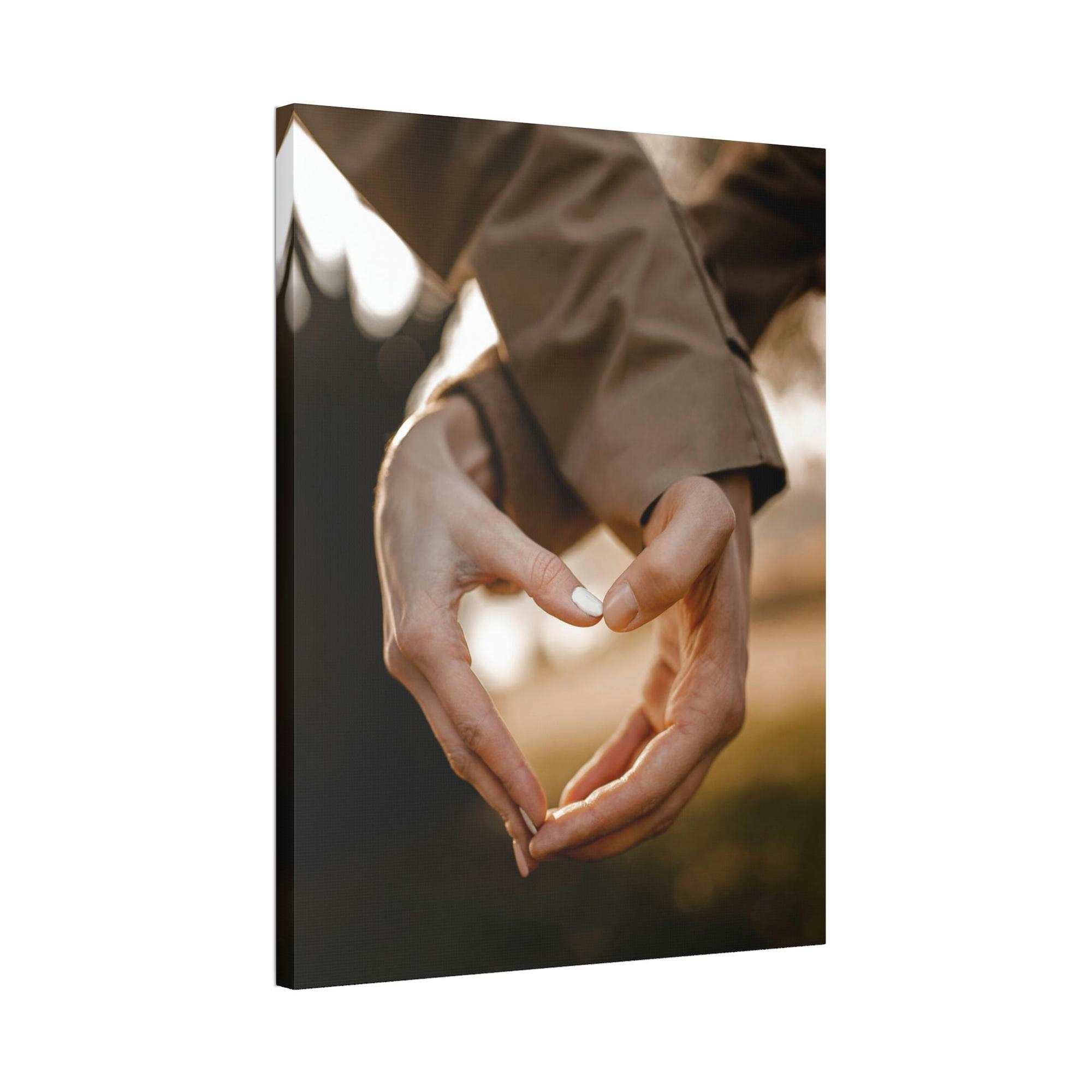 Love Love to Remember: Natural Canvas Wall Art of a Couple's First Date