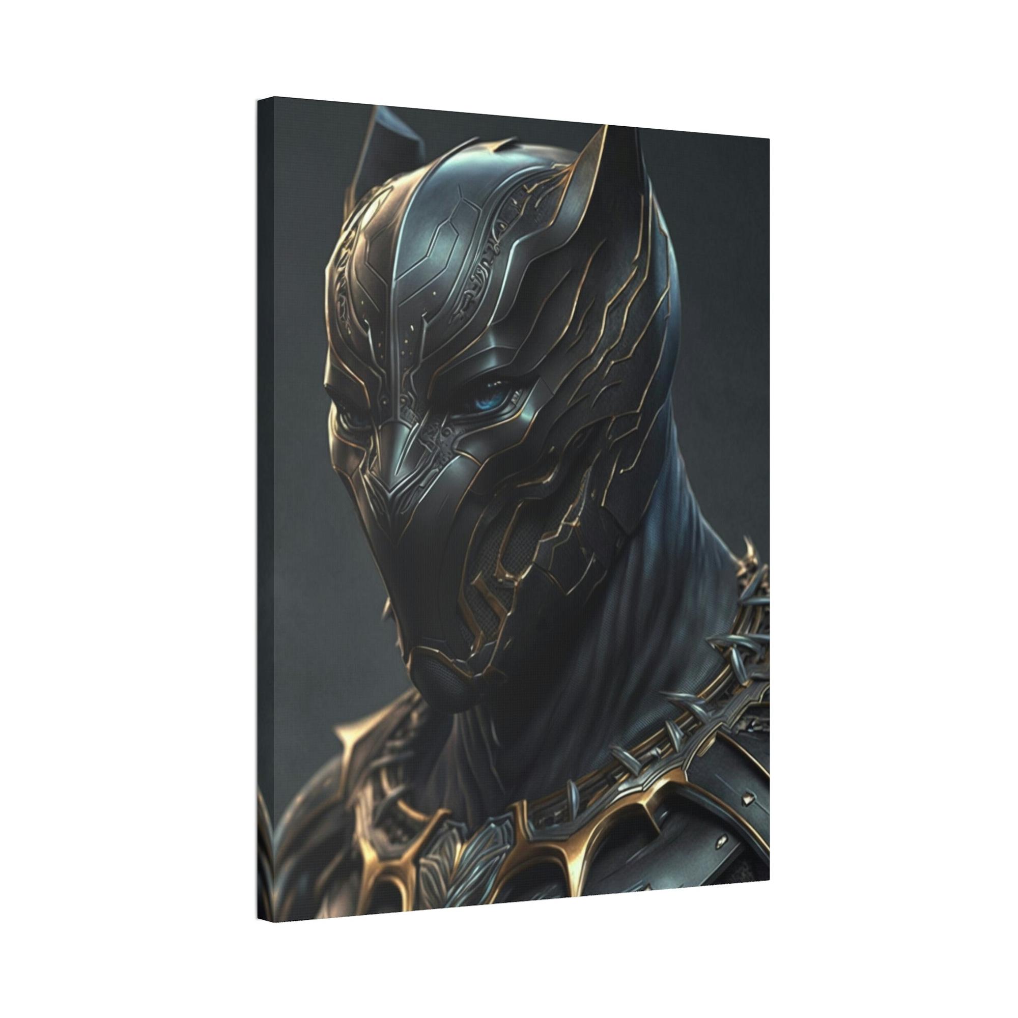 Black Panther Panther Power: Poster and Print on Canvas with Dynamic Black Panther Art