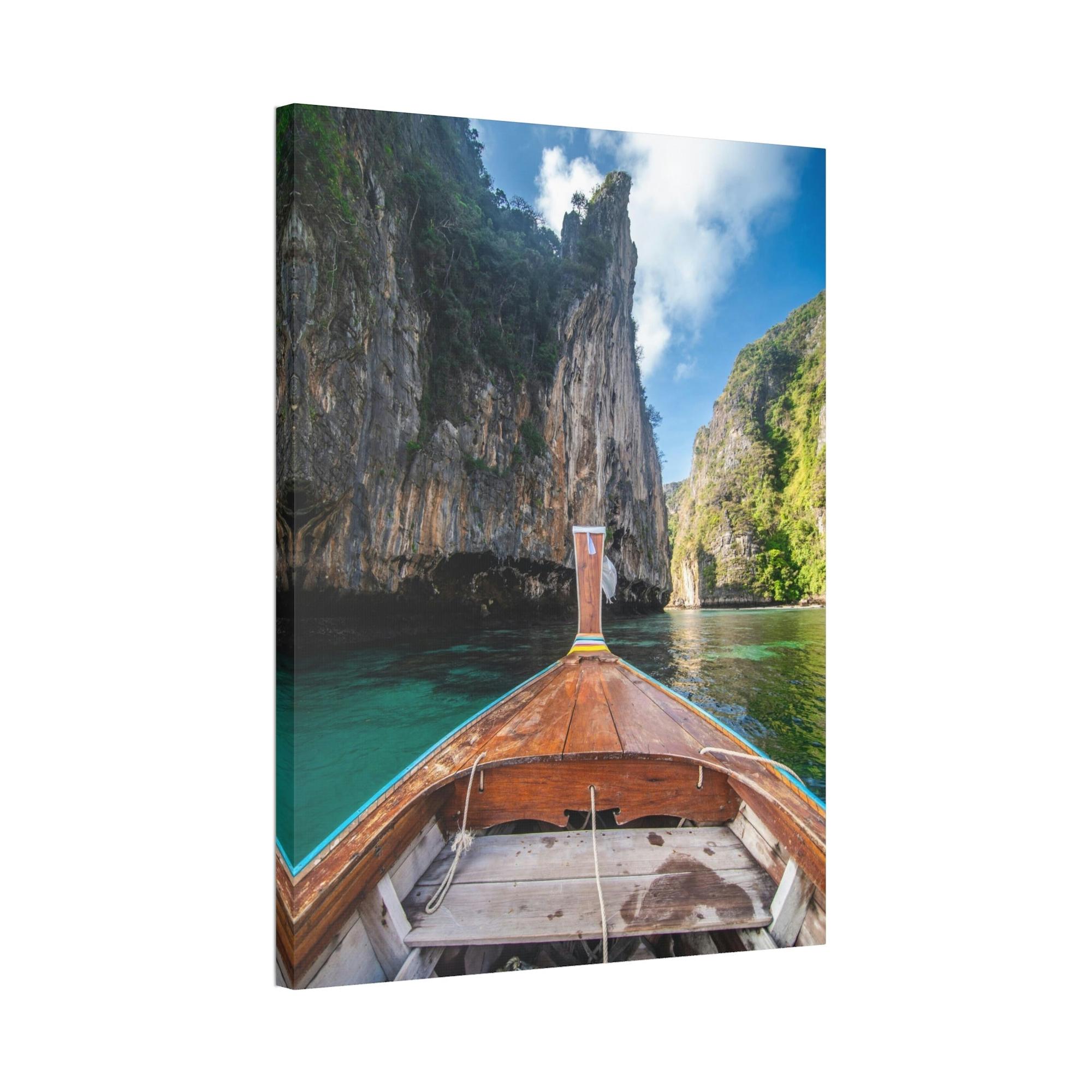 Boating Boating Beauty: Canvas and Framed Poster with Beautiful Boating Art