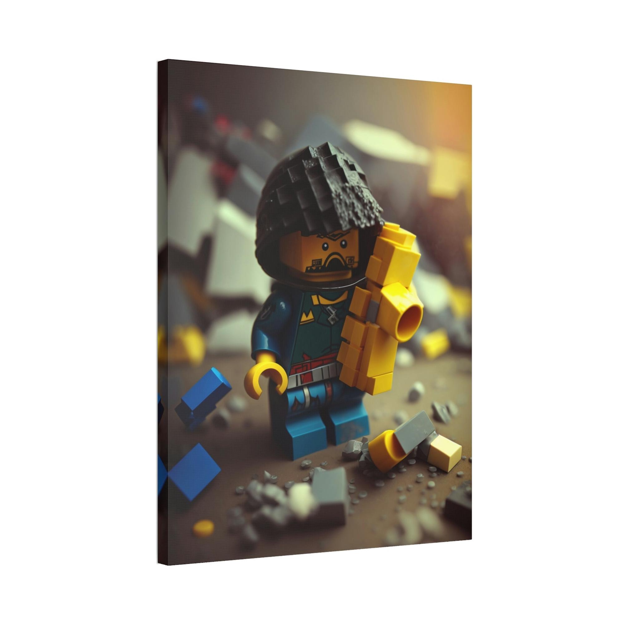 Lego Creative Construction: Framed Canvas and Print of Lego Sculptures