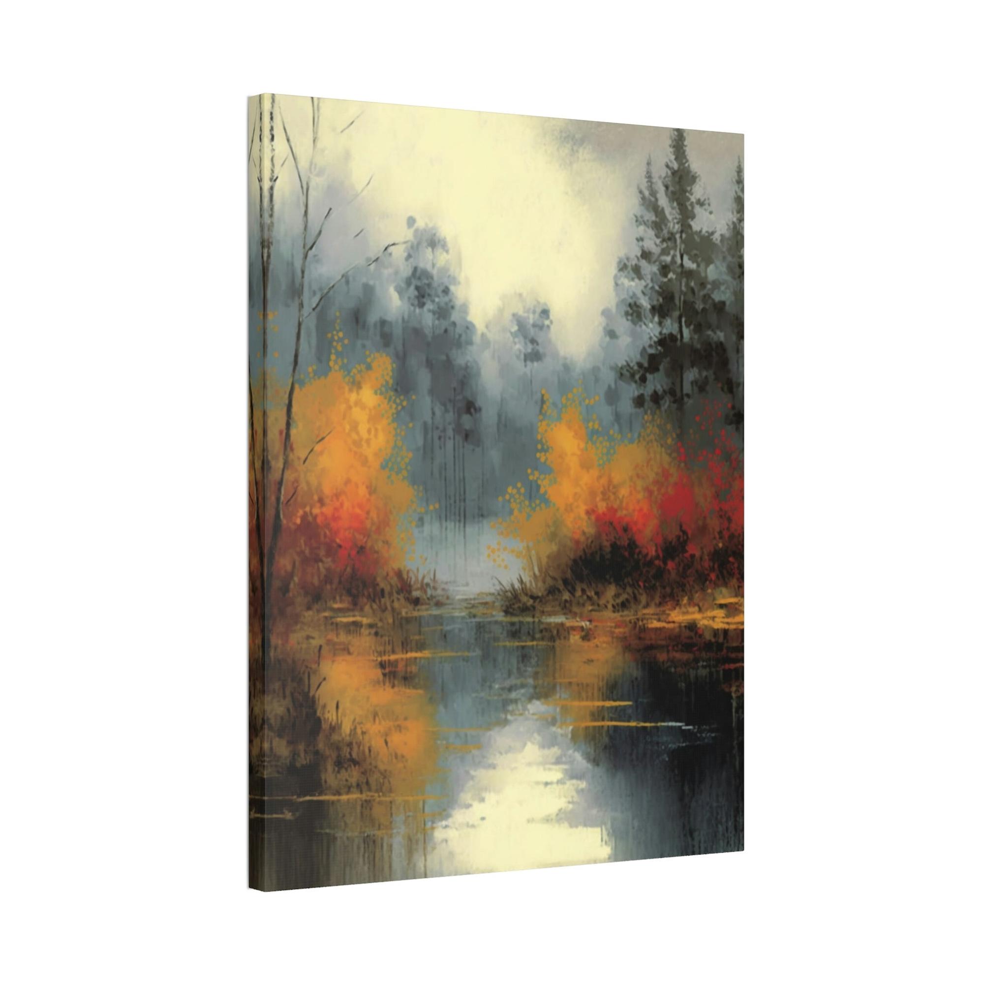 Abstract Landscape Fluid Landscape: A Natural Canvas & Poster Wall Art of an Abstract Water Scene
