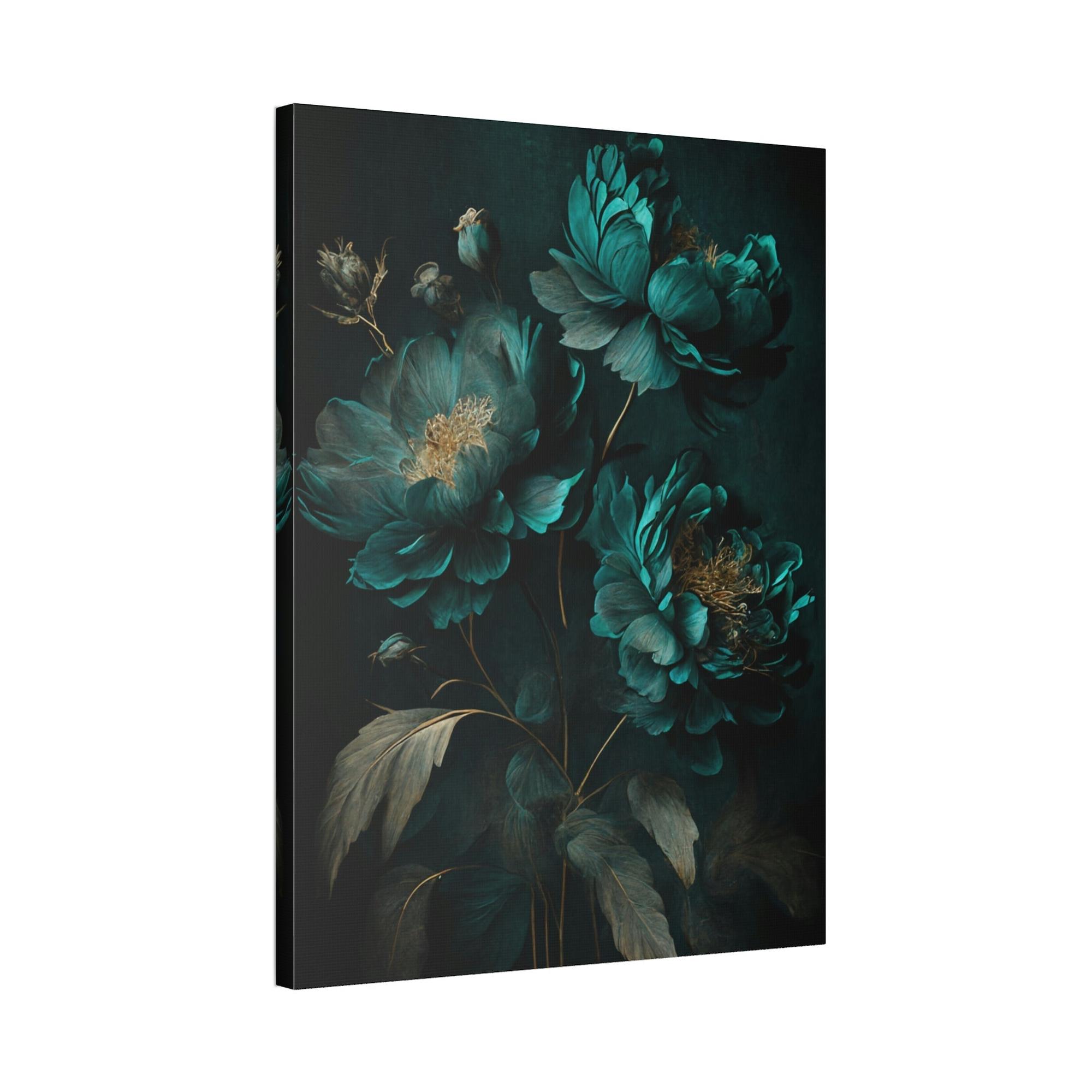 Abstract Flower Natural Canvas & Poster Print of Abstract Blooms: Floral Wall Art