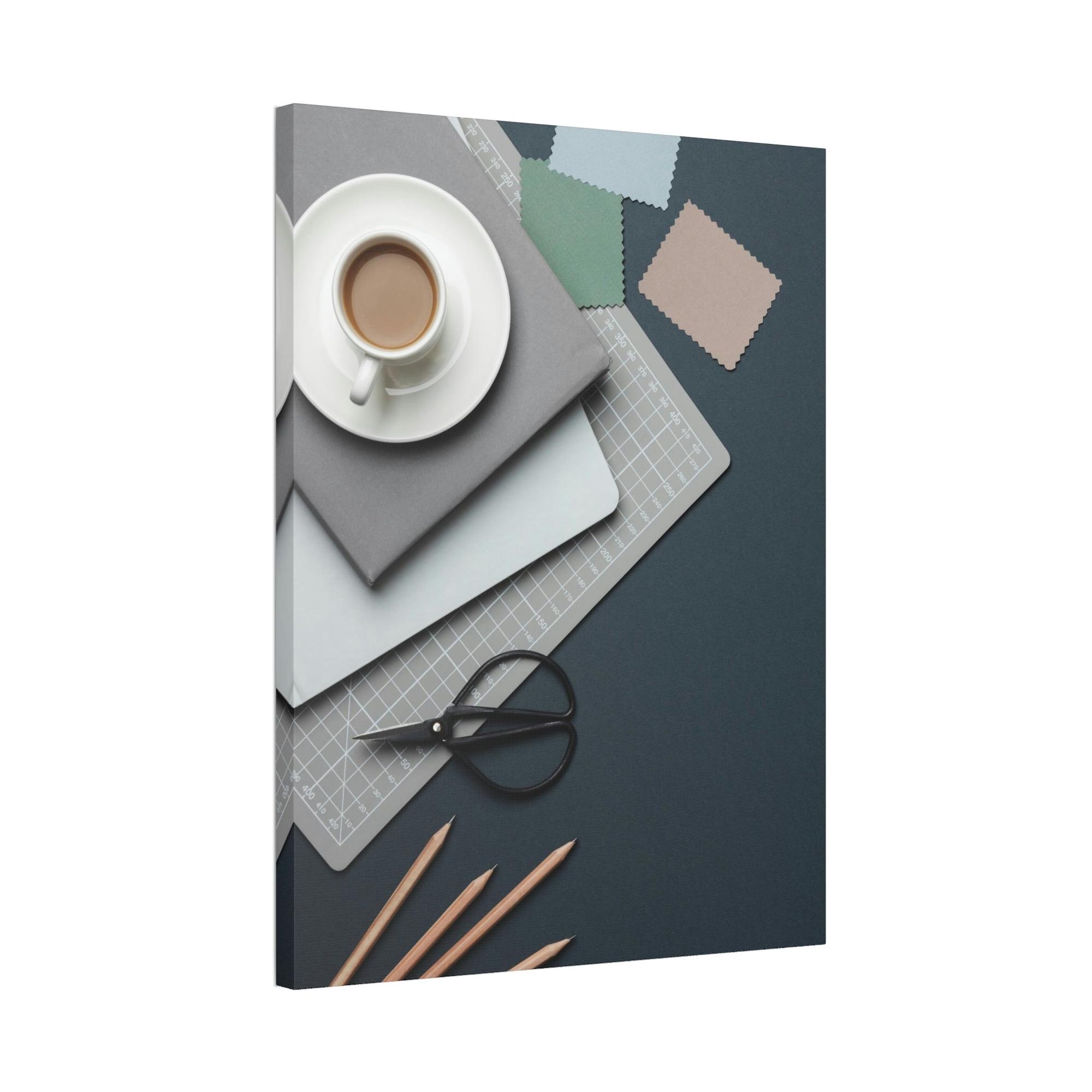 For Office Intellectual Stimulation: Artistic Canvas and Print with Scientific Elements